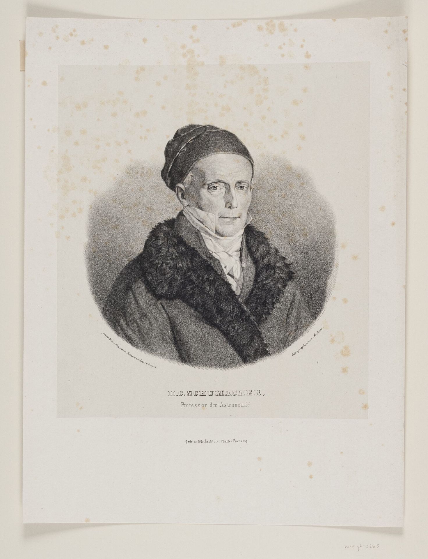 Heinrich Christian Schumacher by F. Ausborn