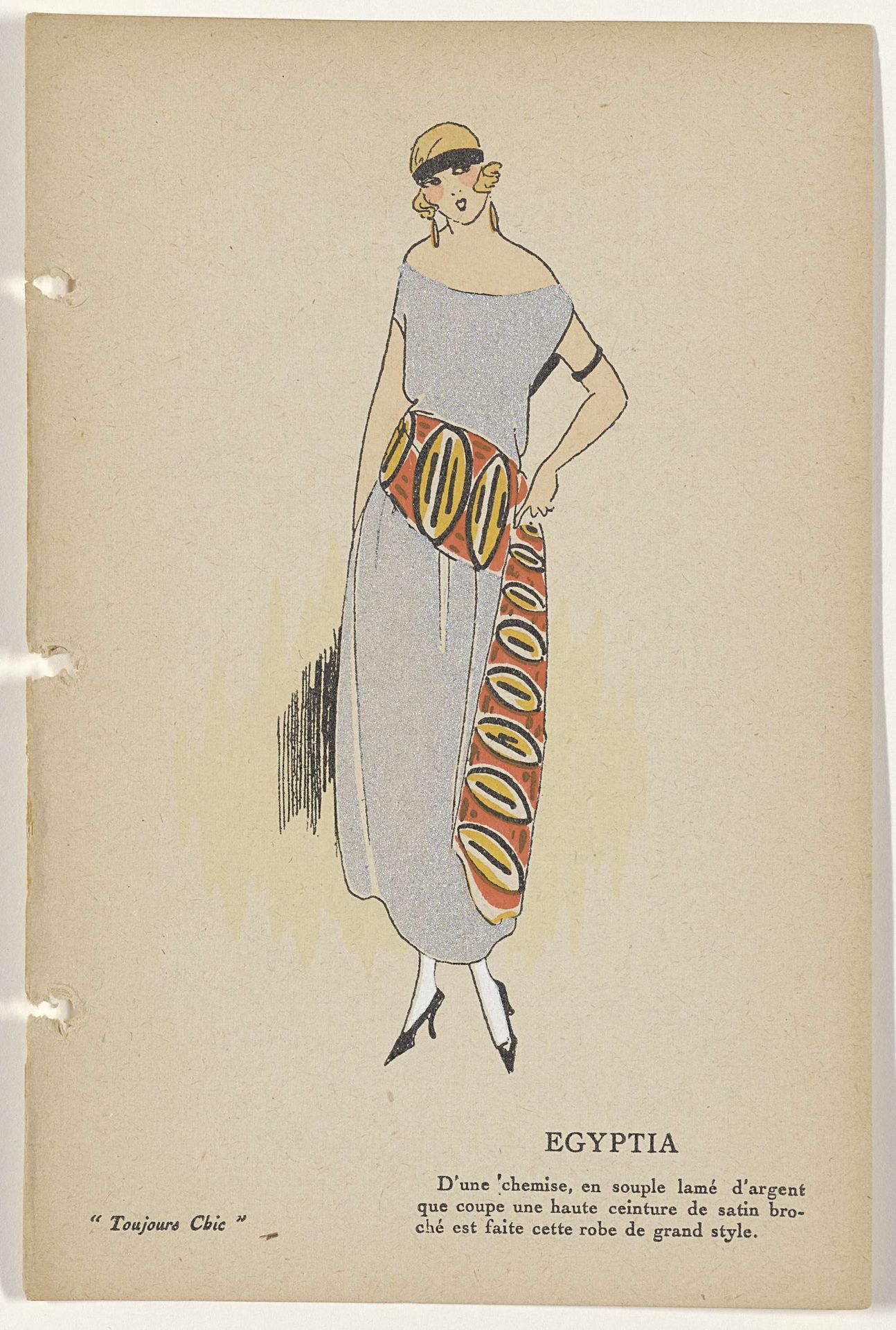 Toujours Chic Les Robes, Hiver 1921-1922: Egyptia by G-P. Joumard