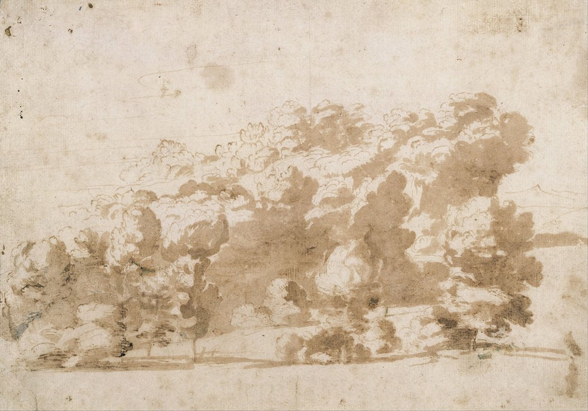 A wooded ridge by Anthony van Dyck