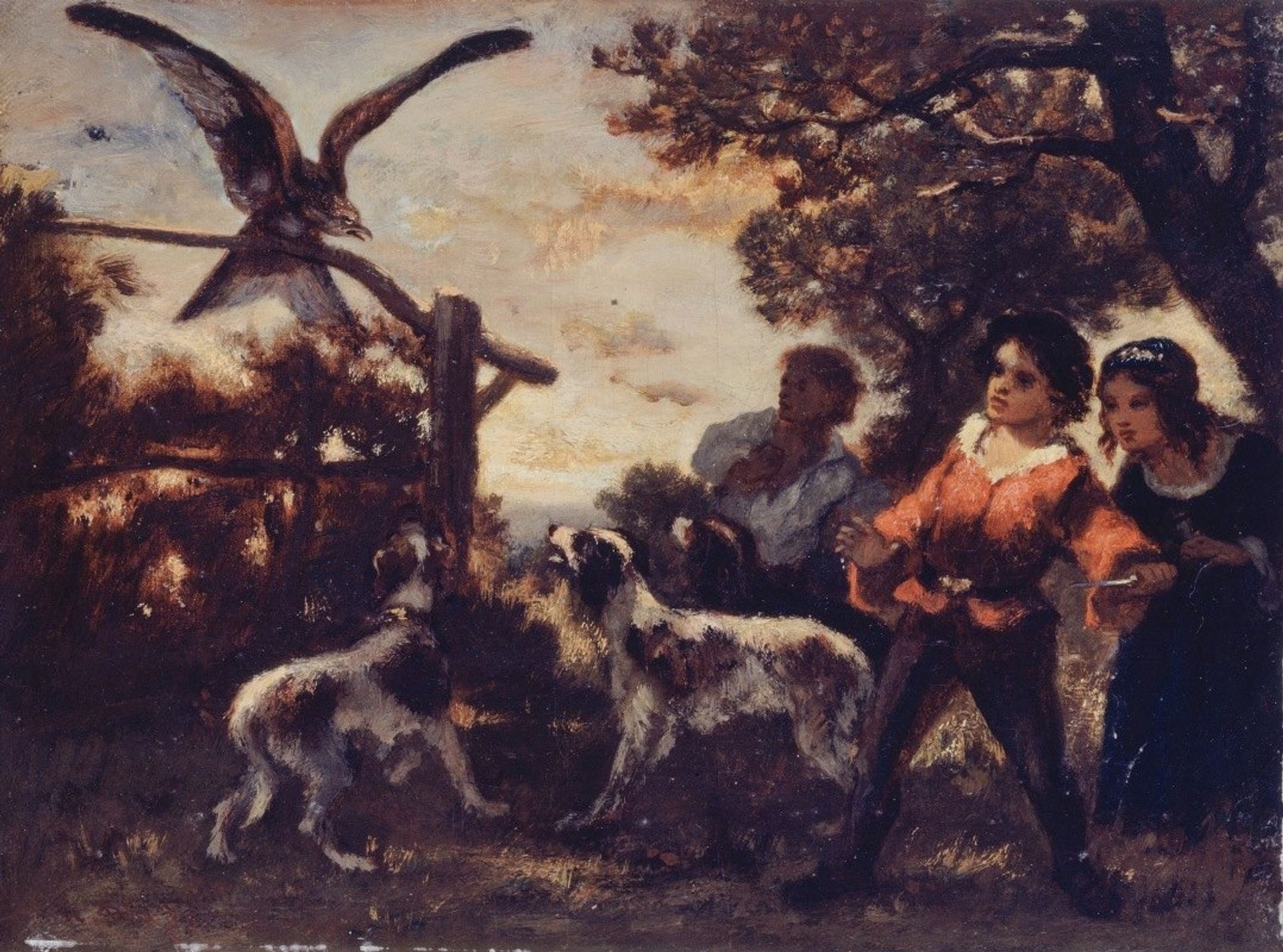 Les enfants au faucon by Narcisse-Virgilio Diaz