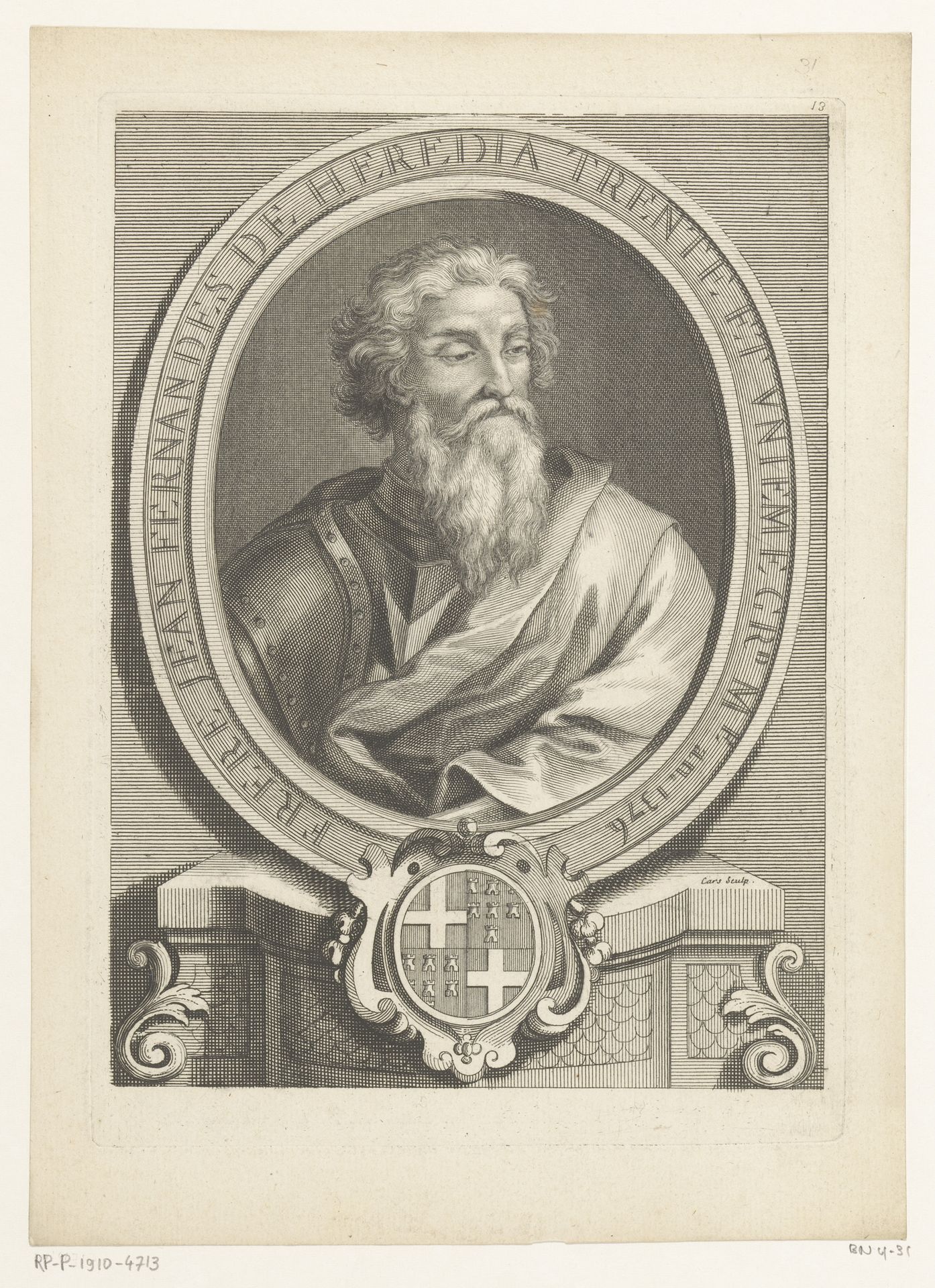 Portret van Juan Fernández de Heredia by Laurent Cars