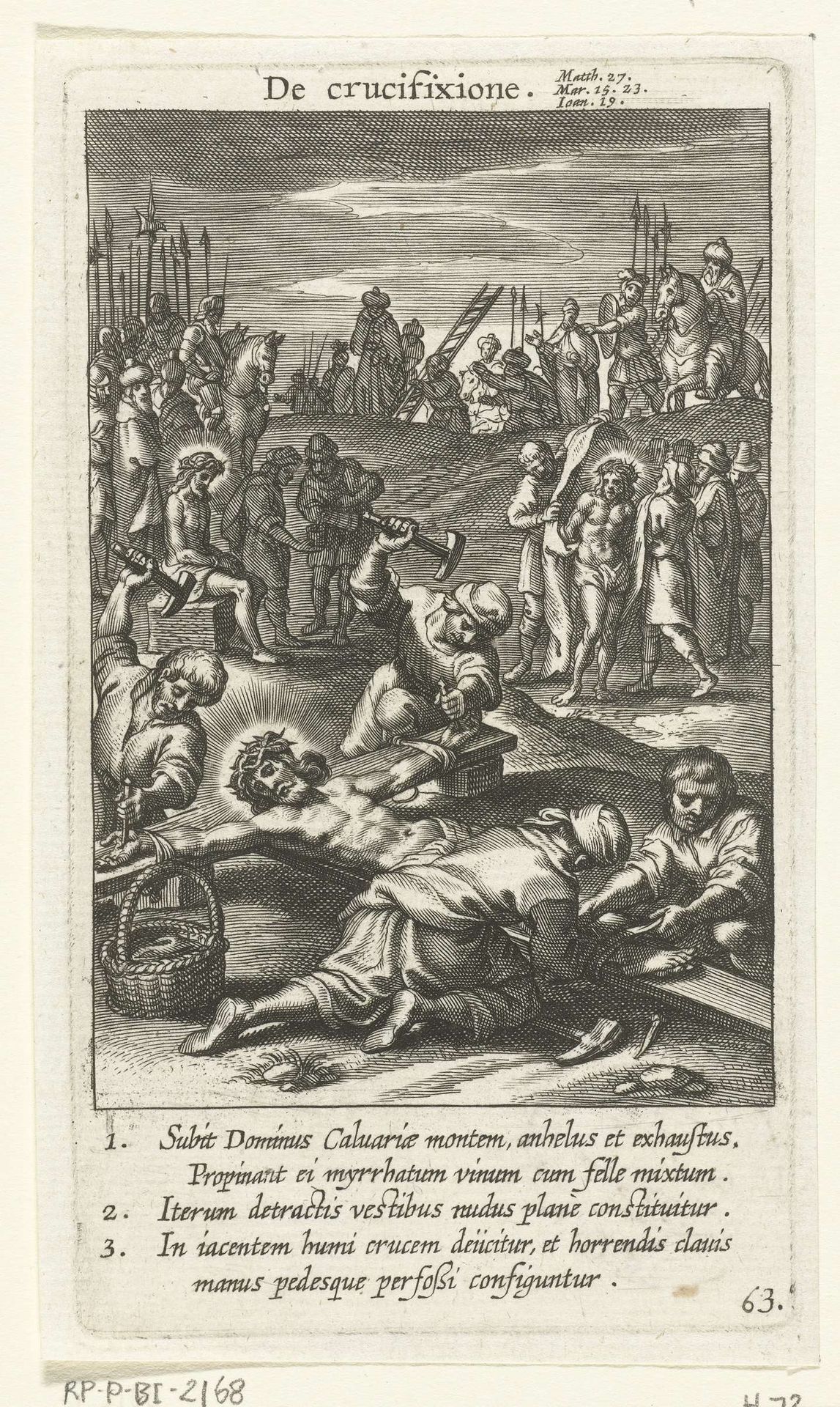 Kruisiging by Boëtius Adamsz. Bolswert