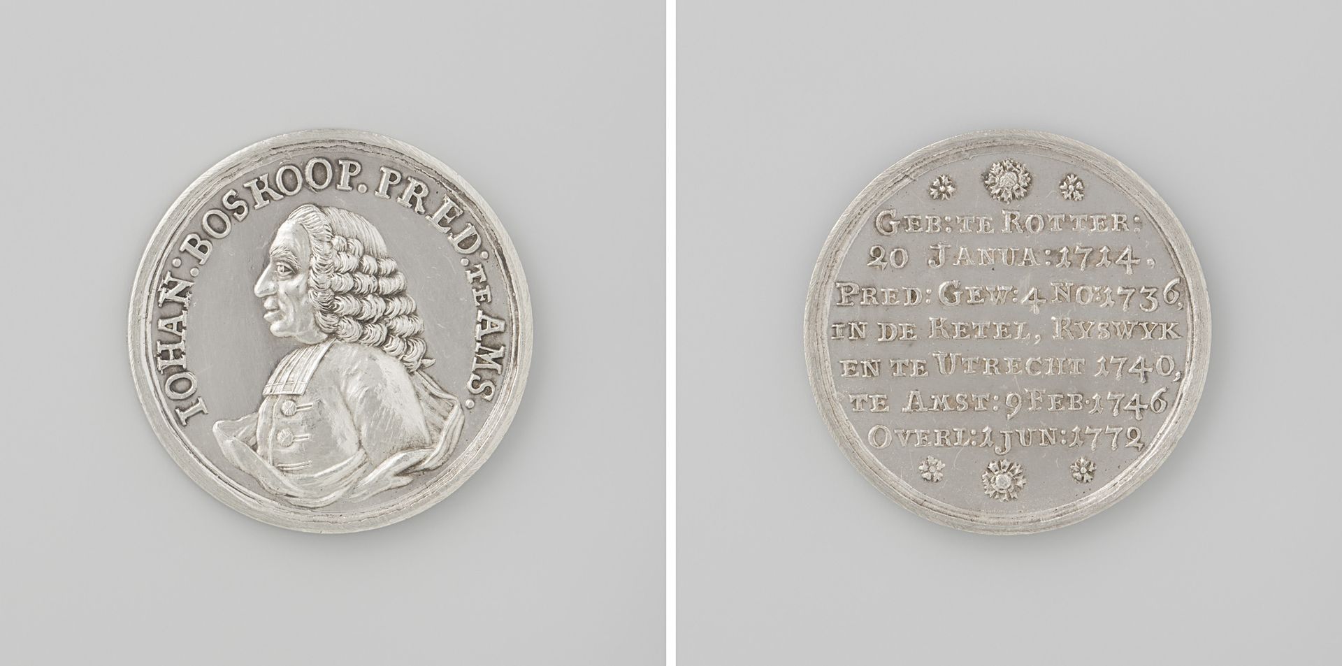Overlijden van Johannes Boskoop, predikant te de Ketel, Rijswijk, Utrecht en Amsterdam by Anonymous