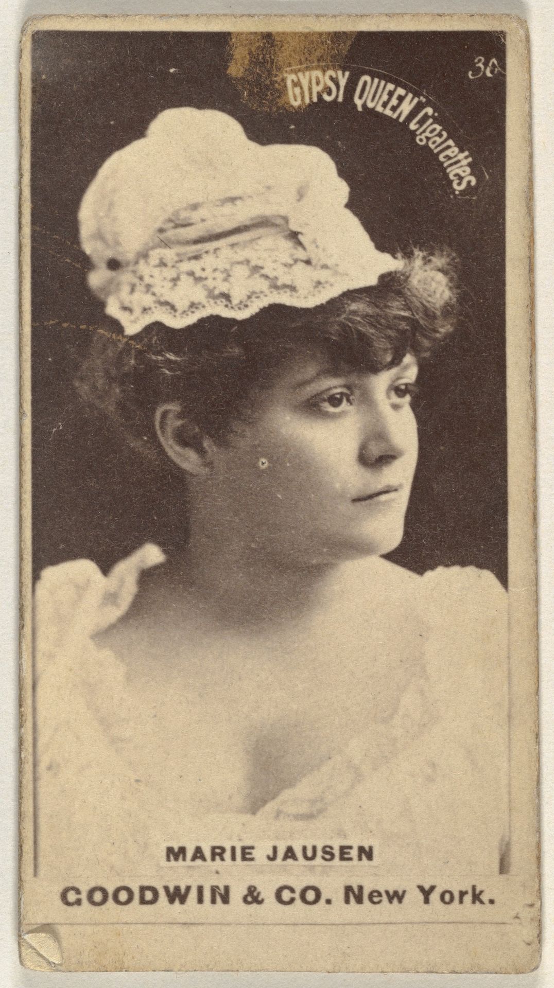 Marie Jausen, from the Actors and Actresses series (N171) for Gypsy Queen Cigarettes by Goodwin & Company