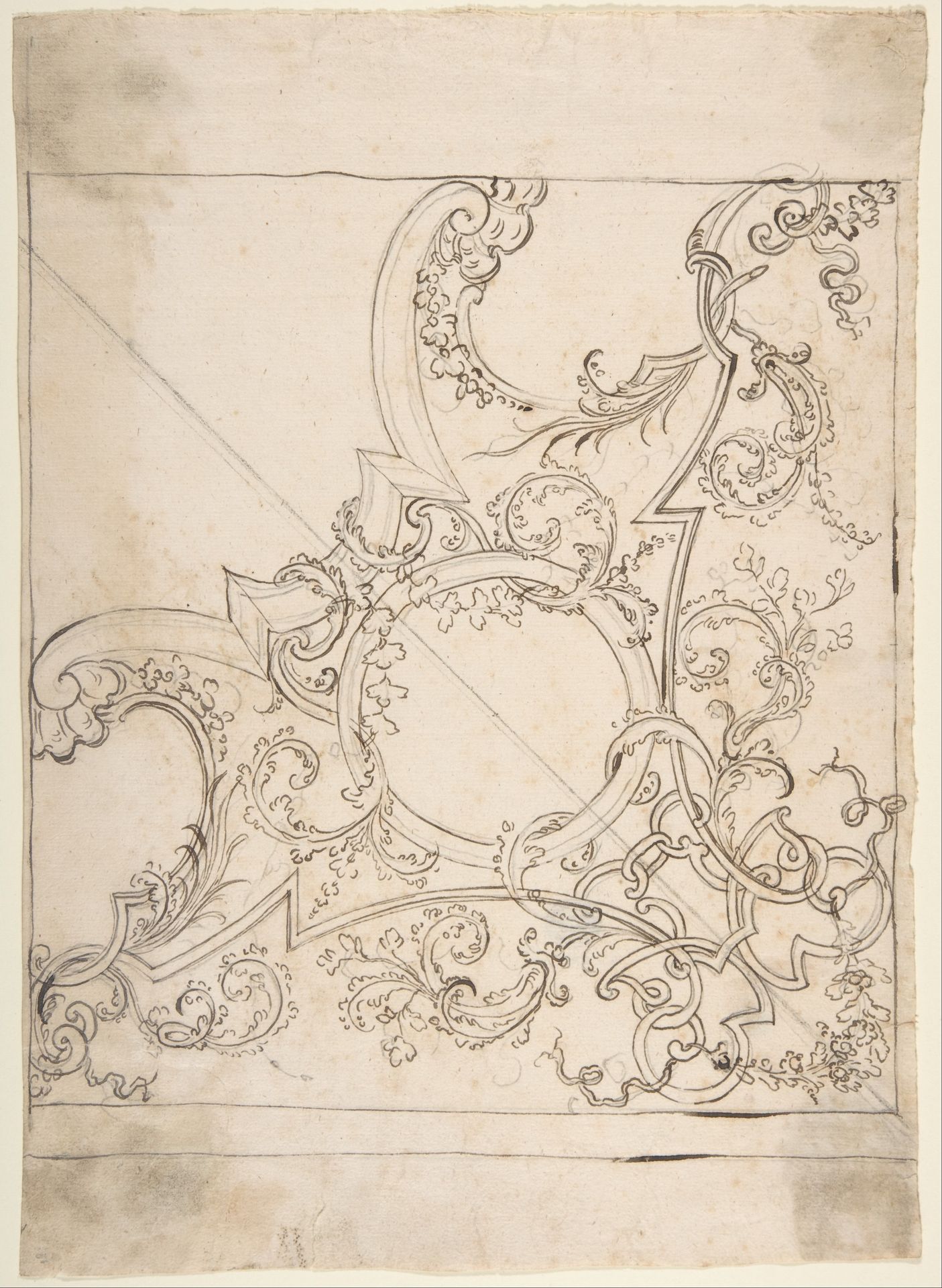 Design for a Ceiling Decoration. by Donato Giuseppe Frisoni
