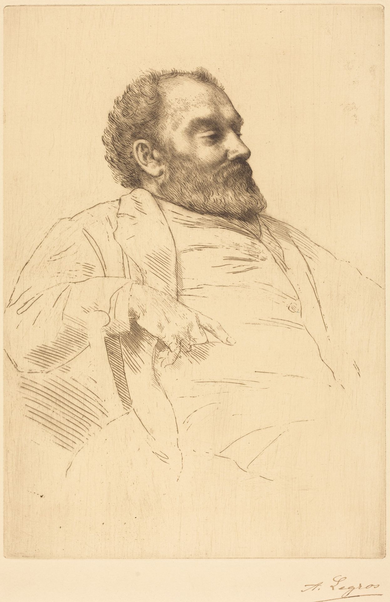Val Prinsep, R.A. by Alphonse Legros