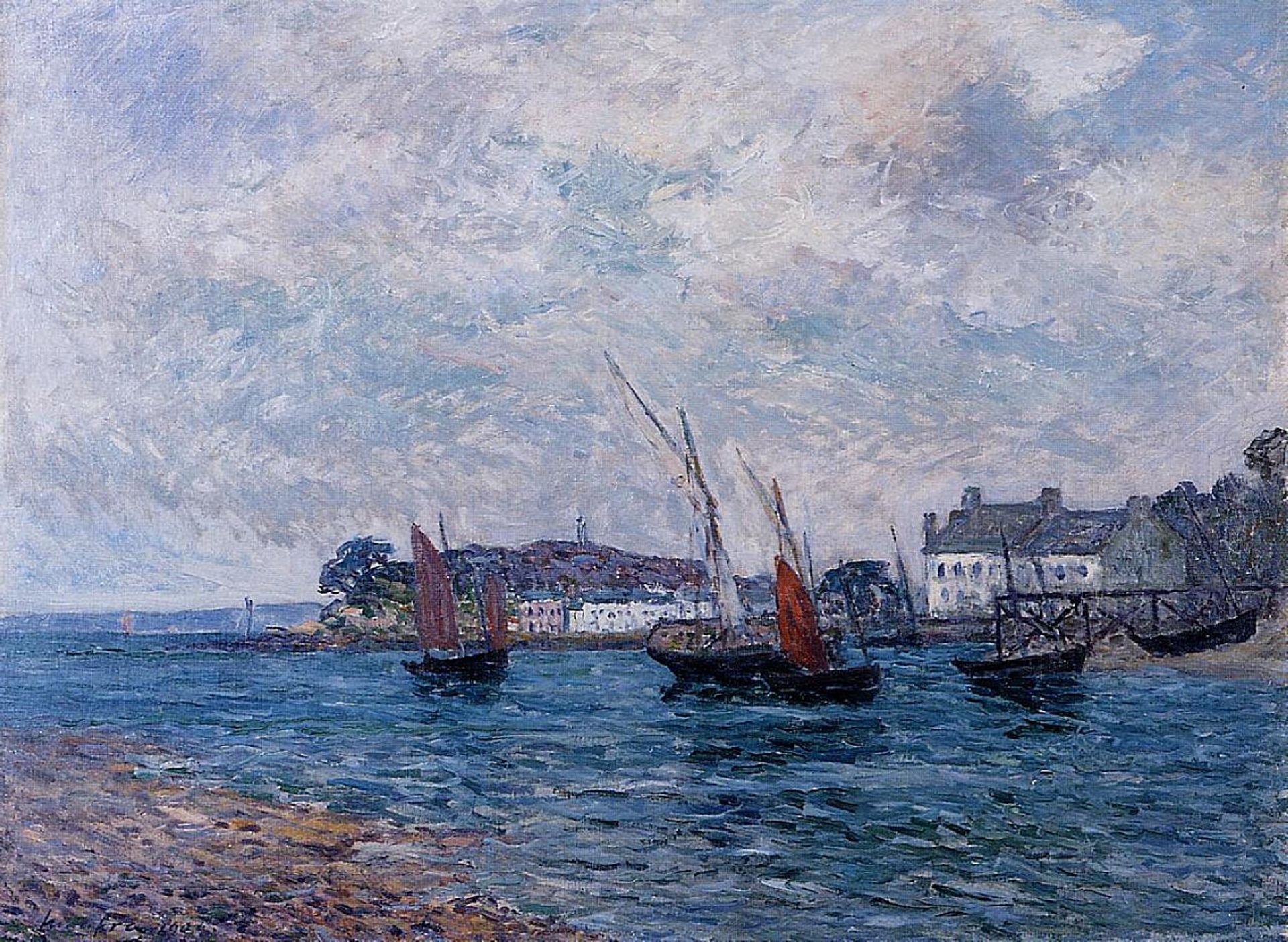 Reentering Port at Douarnenez (Finistere) by Maxime Maufra