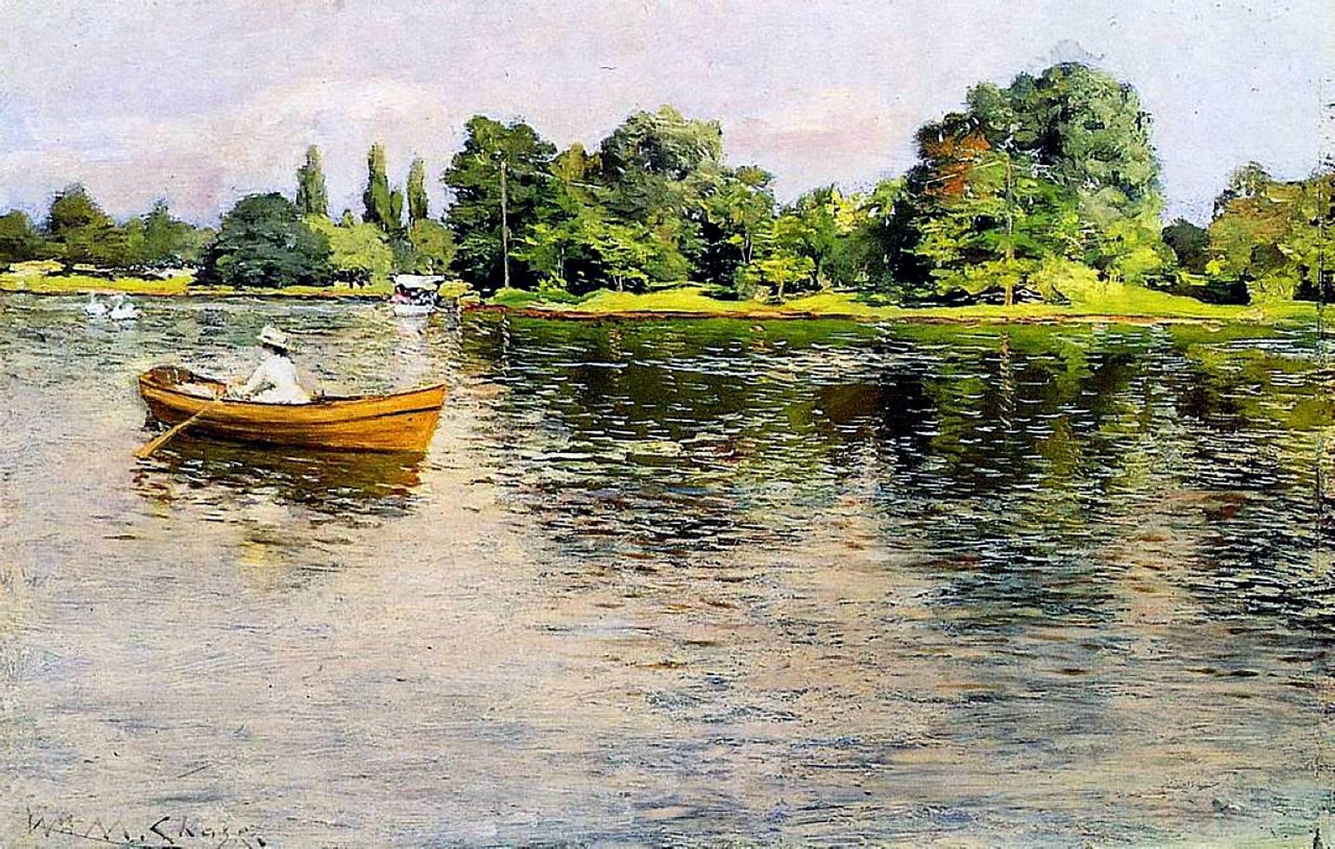 Summertime (Pulling for Shore) by William Merritt Chase