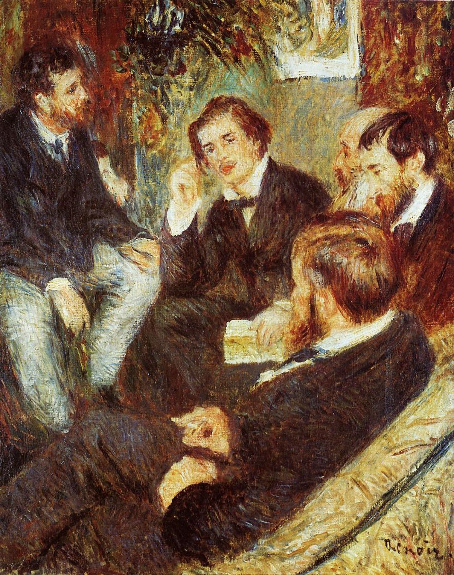 The Artist s Studio, Rue Saint Georges by Pierre-Auguste Renoir