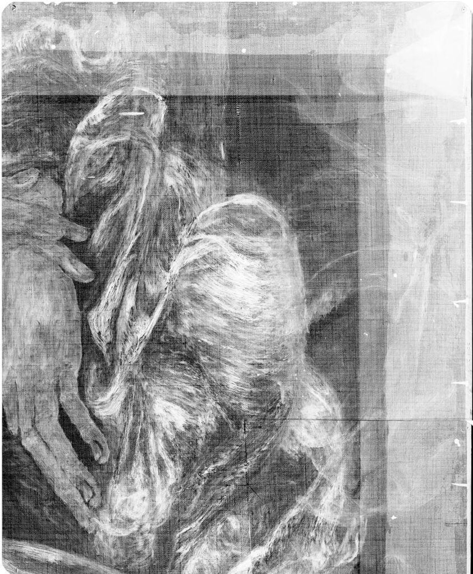 X-radiograph(s) of "La Donna della Finestra" by Artist of original: Dante Gabriel Rossetti