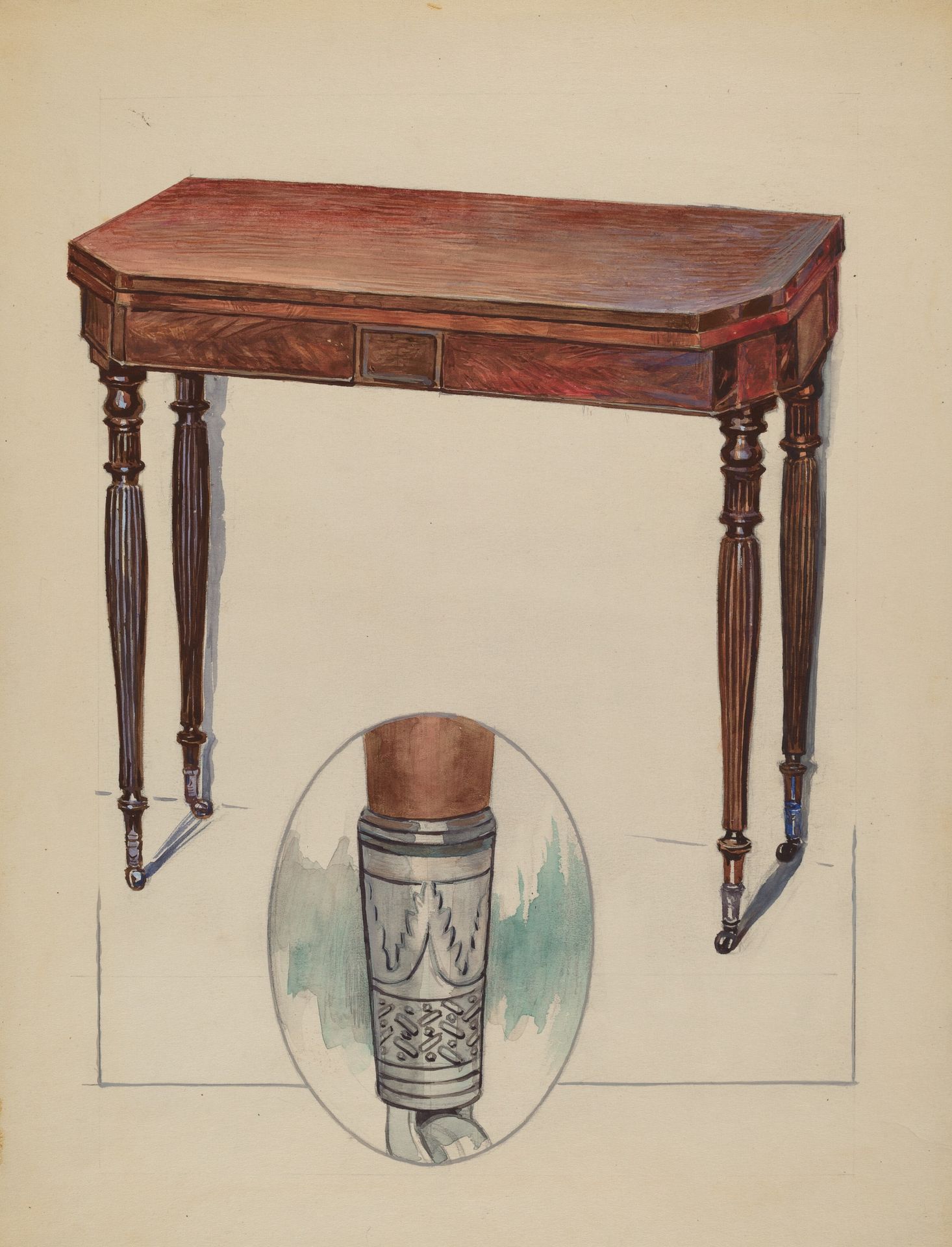 Table (Console or Card Table) by Rolland Livingstone