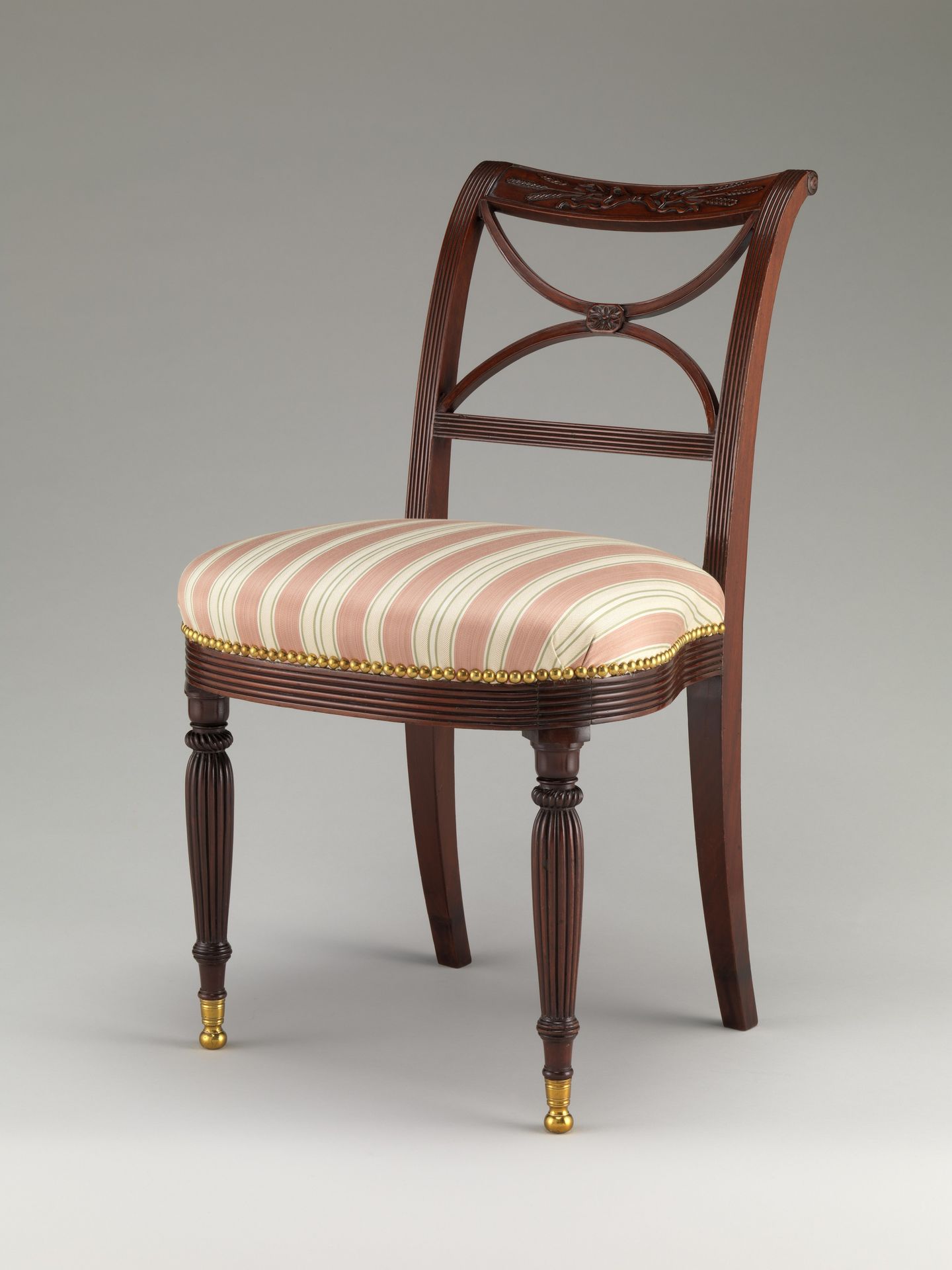 Scroll back side chair by Duncan Phyfe