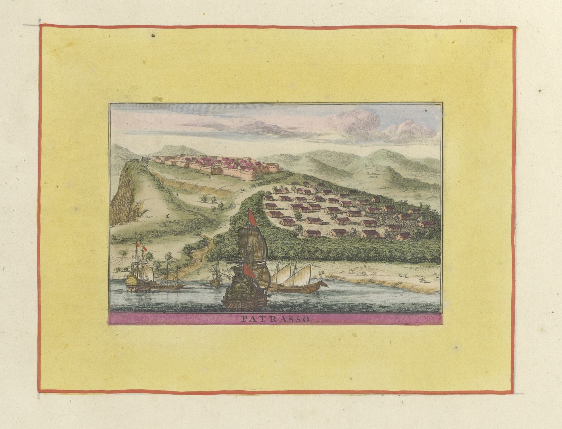 Gezicht op Patras by Willem Swidde