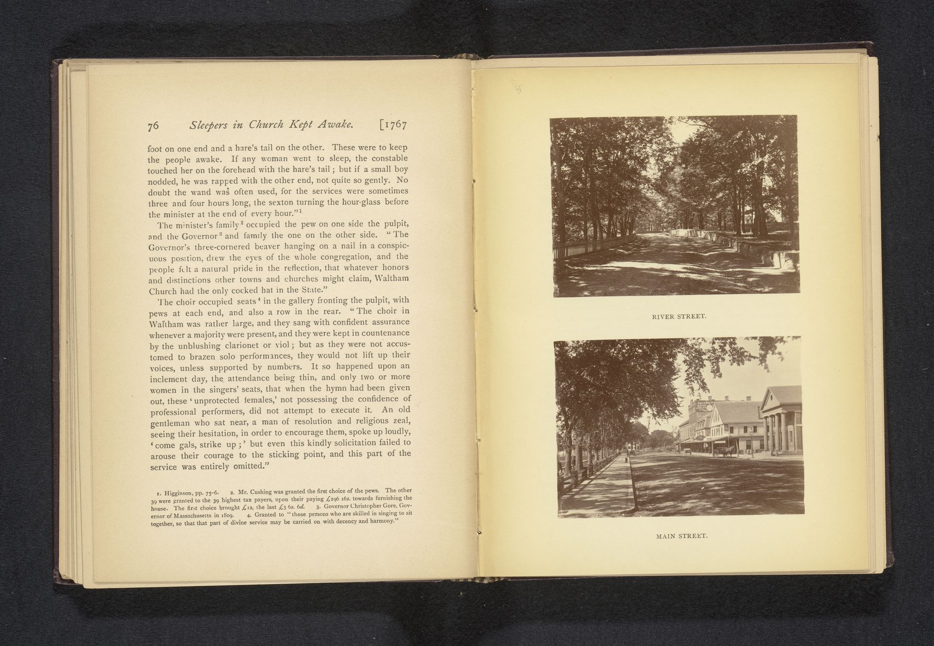 Gezicht op River Street in Waltham, Massachusetts by Thomas R. Lewis