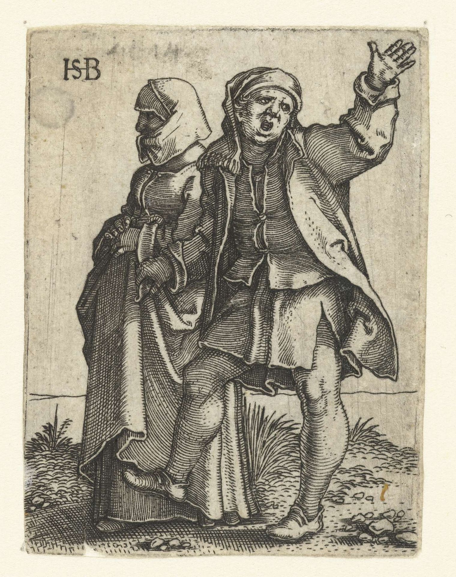 Boerenpaar by Sebald Beham