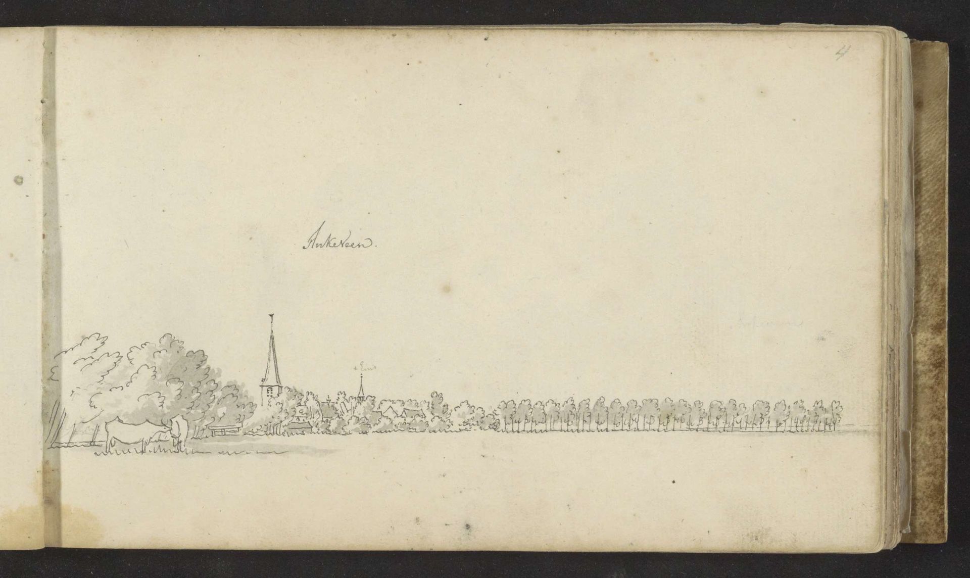 Gezicht op Ankeveen by Abraham de (II) Haen