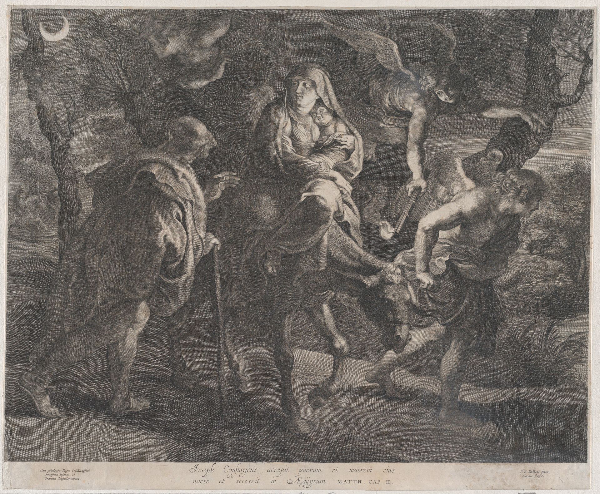 The Flight into Egypt by Ignatius Cornelis Marinus