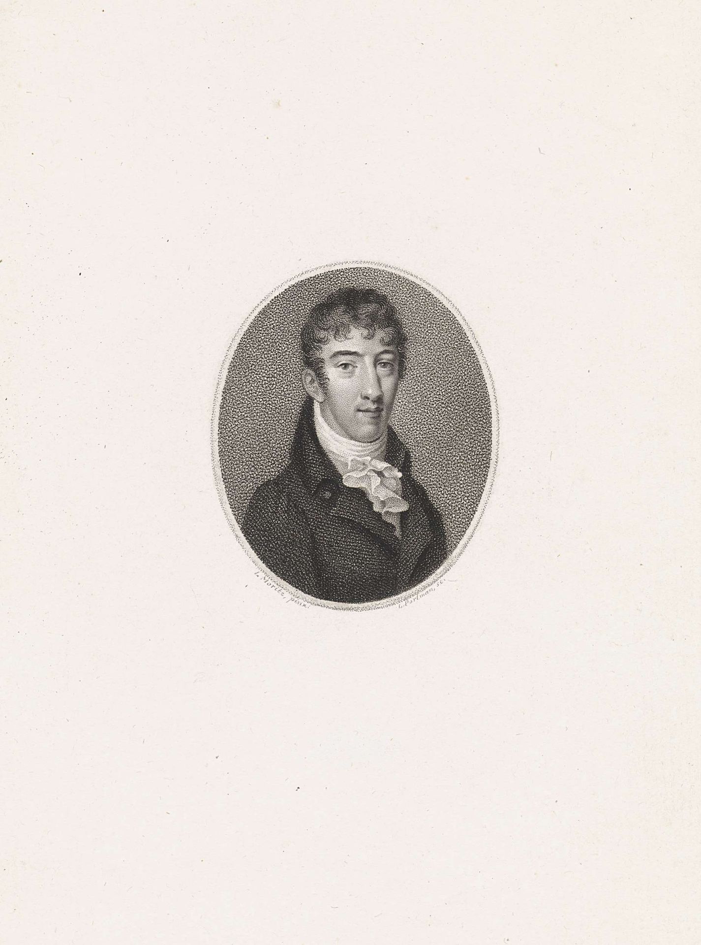 Portret van de arts Andreas Coenraad Bonn by Ludwig Gottlieb Portman