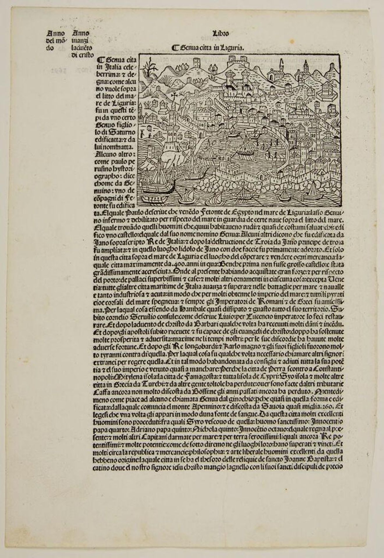 The Town of Genoa in Liguria by Anonymous