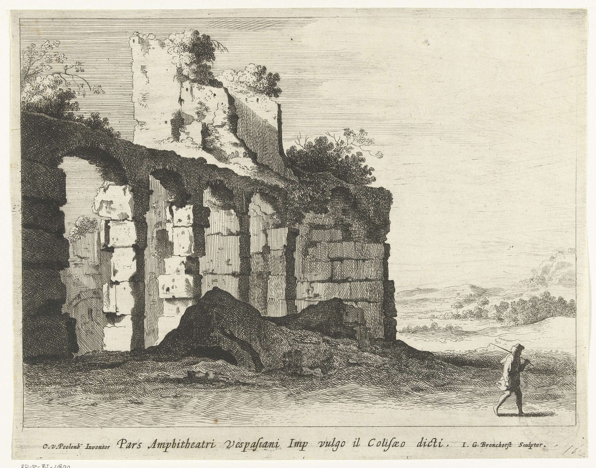 Ruïnes van het Colosseum by Jan Gerritsz van Bronckhorst