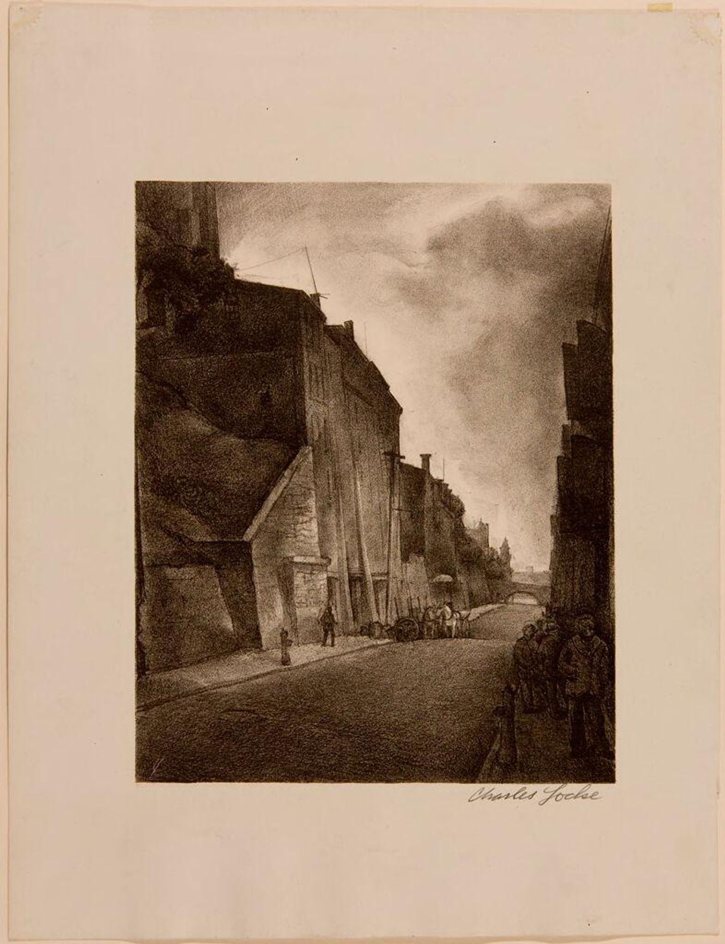 Street Scene by Charles Wheeler Locke