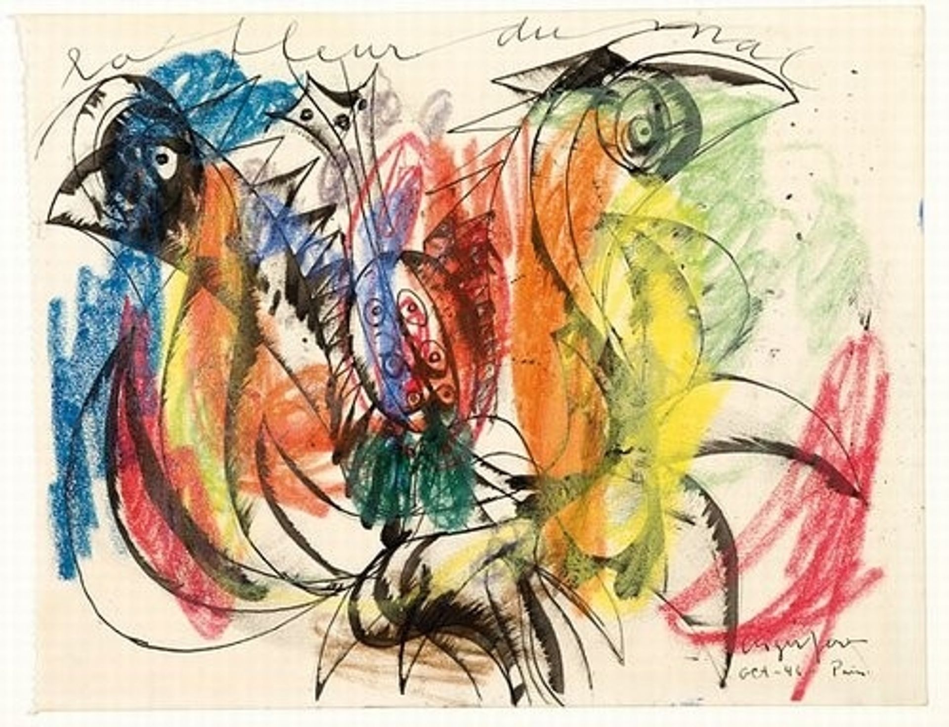 La Fleur du mal by Asger Jorn