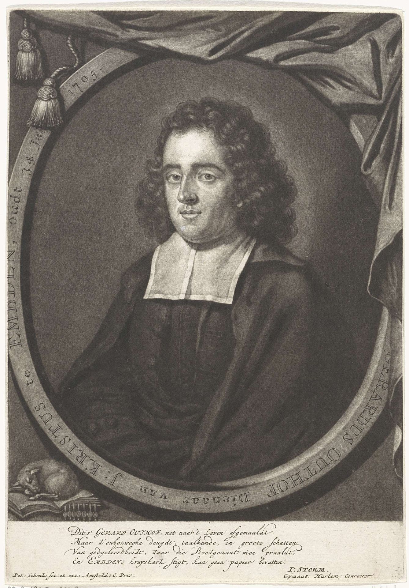 Portret van Gerardus Outhof by Pieter Schenk