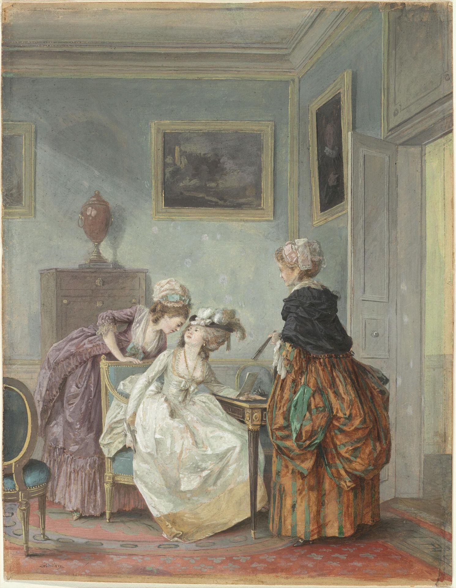 La Soubrette Confidente (The Trusted Source) by Nicolas Lavreince
