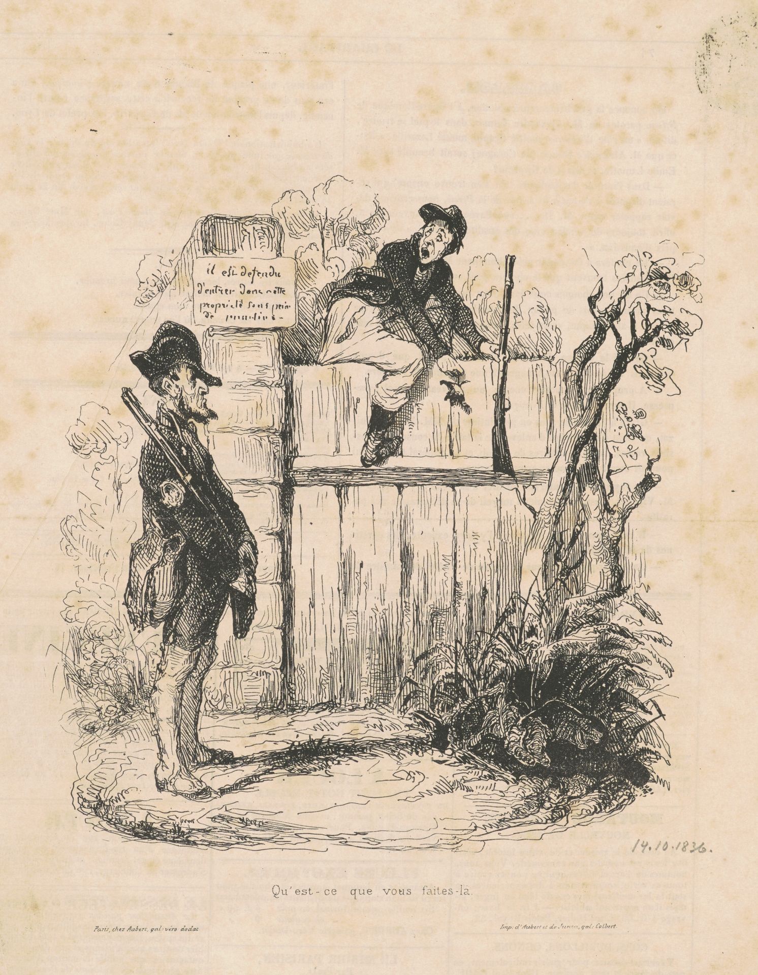 Qu'est-ce que vous faites la... by Honoré Daumier