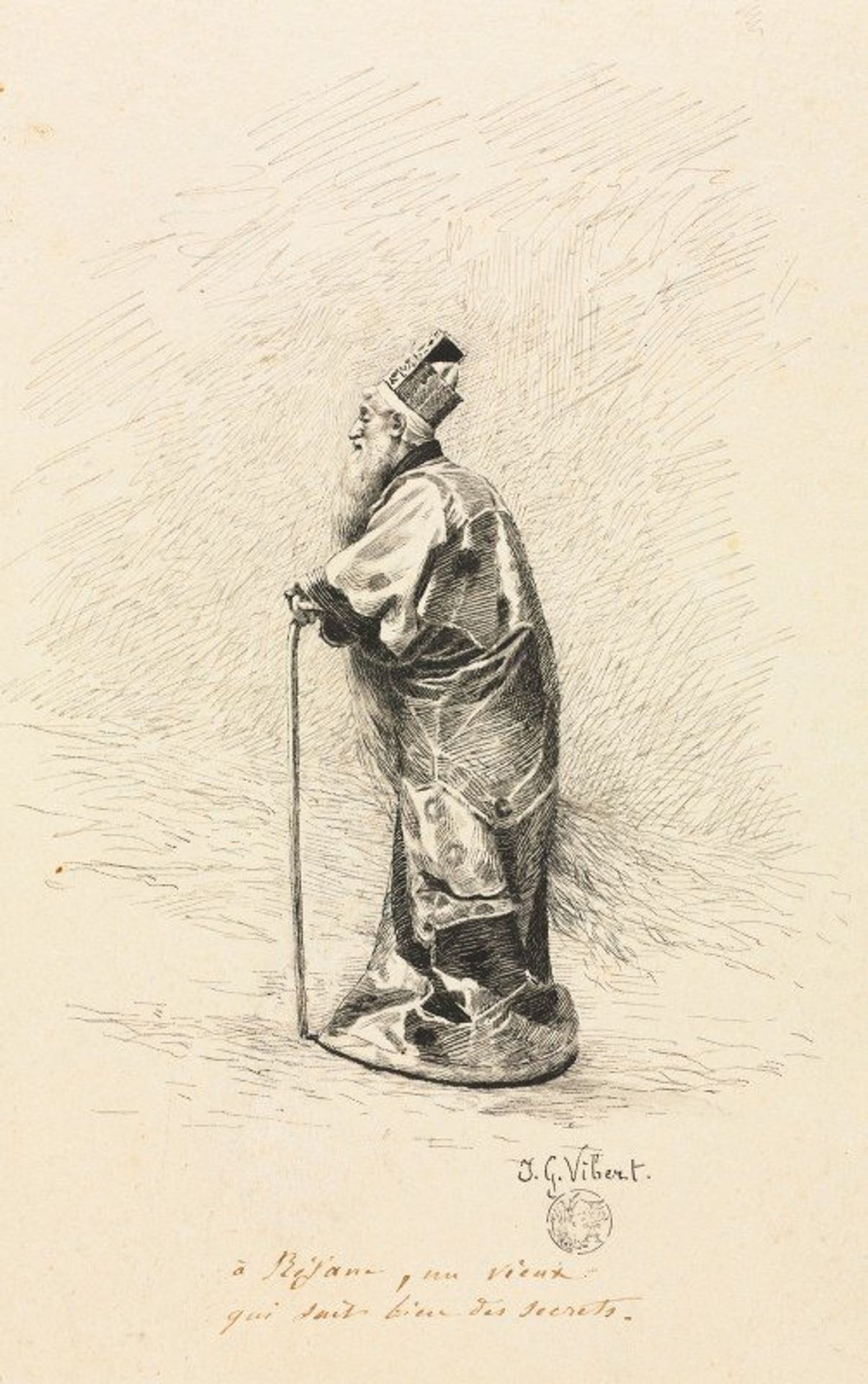 Study for the Magician in “Conte de Fée” by Jehan Georges Vibert