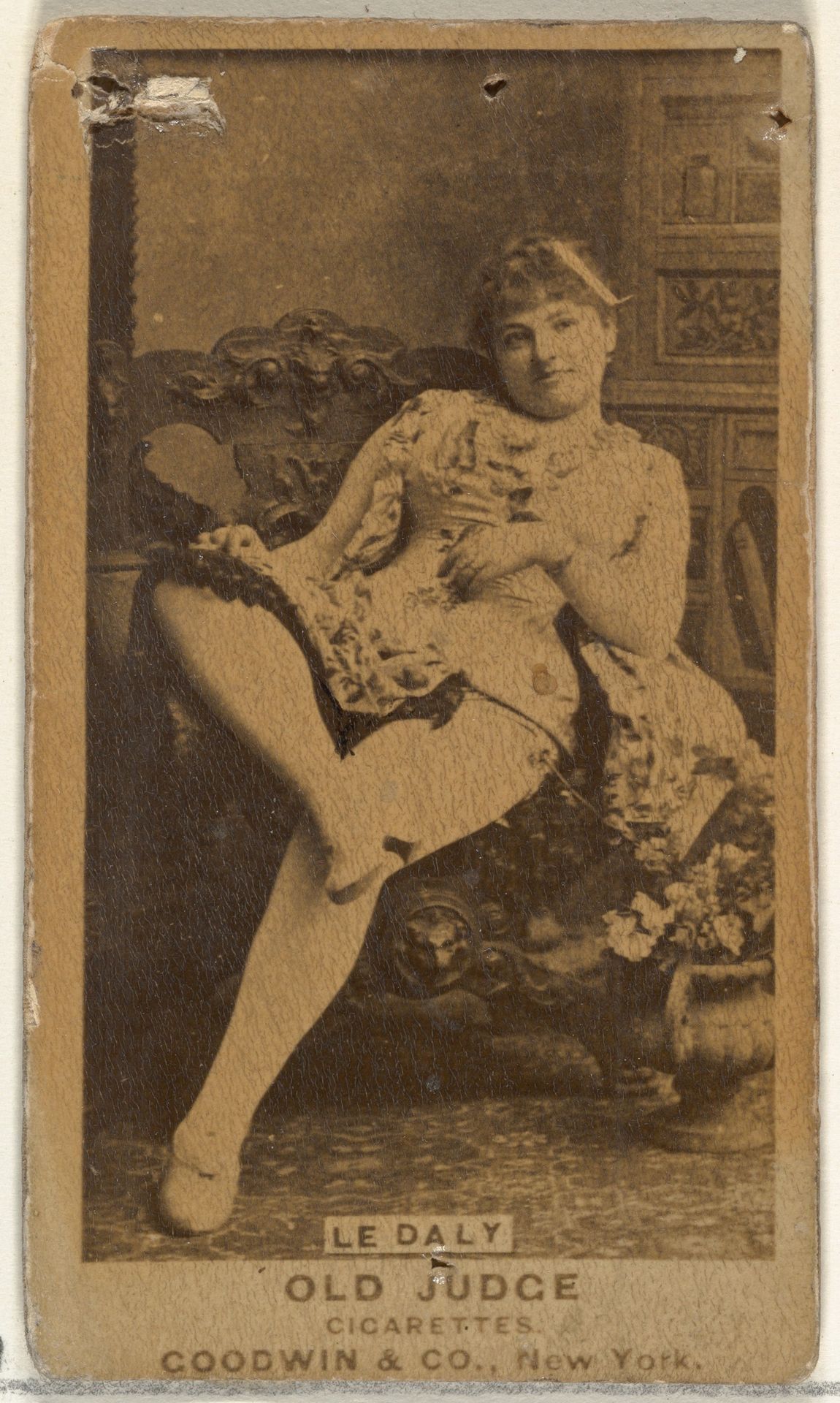 Le Daly, from the Actors and Actresses series (N171) for Old Judge Cigarettes by Goodwin & Company