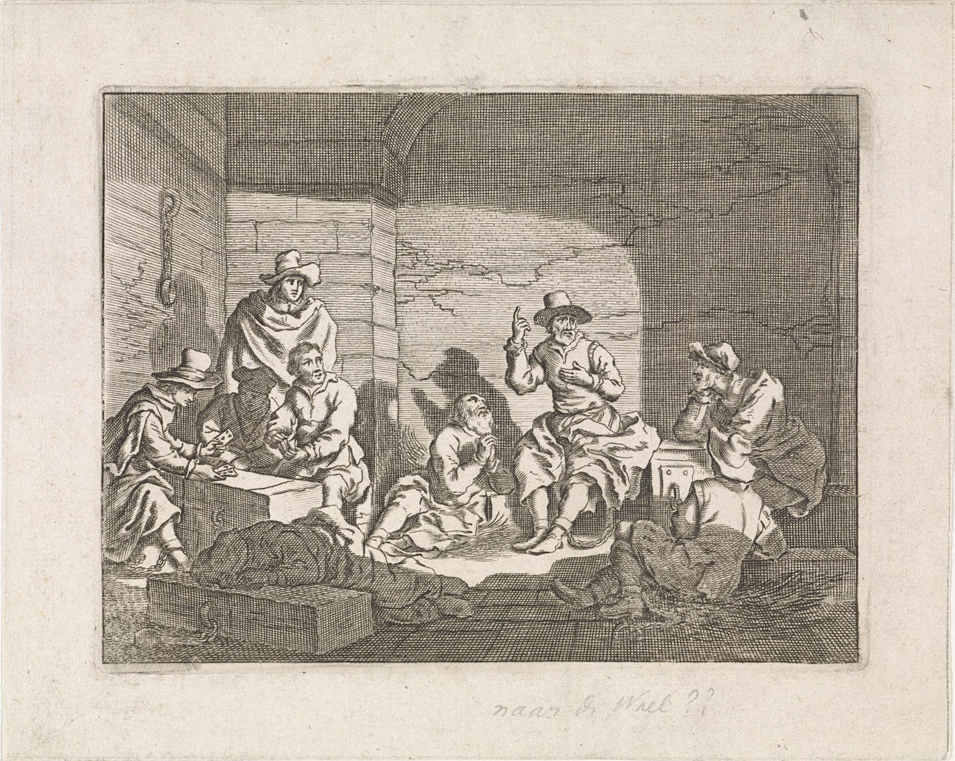 Gevangenen in kerker by Anonymous
