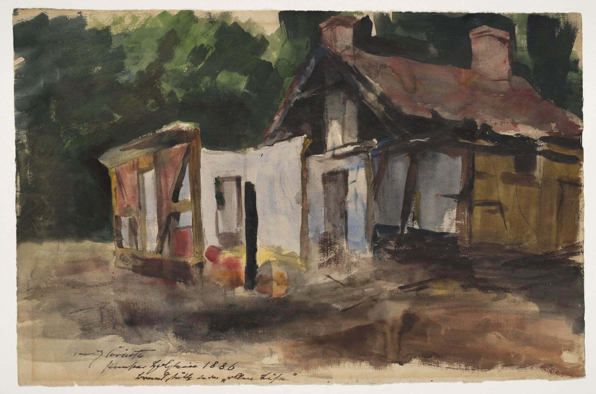 Burned-out Building in Holstein by Lovis Corinth