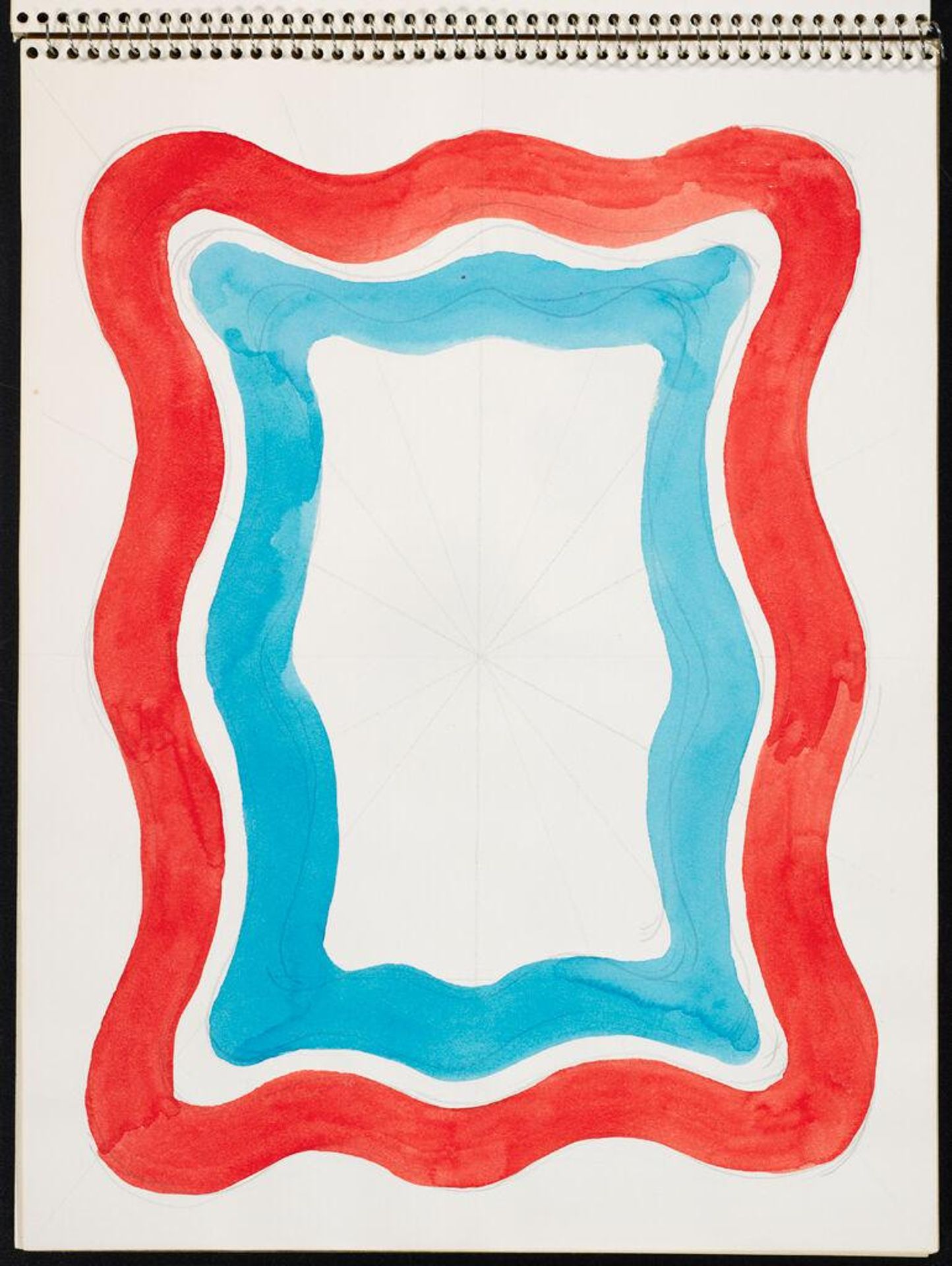 Study for "Asellus"; verso: blank page by Paul Feeley