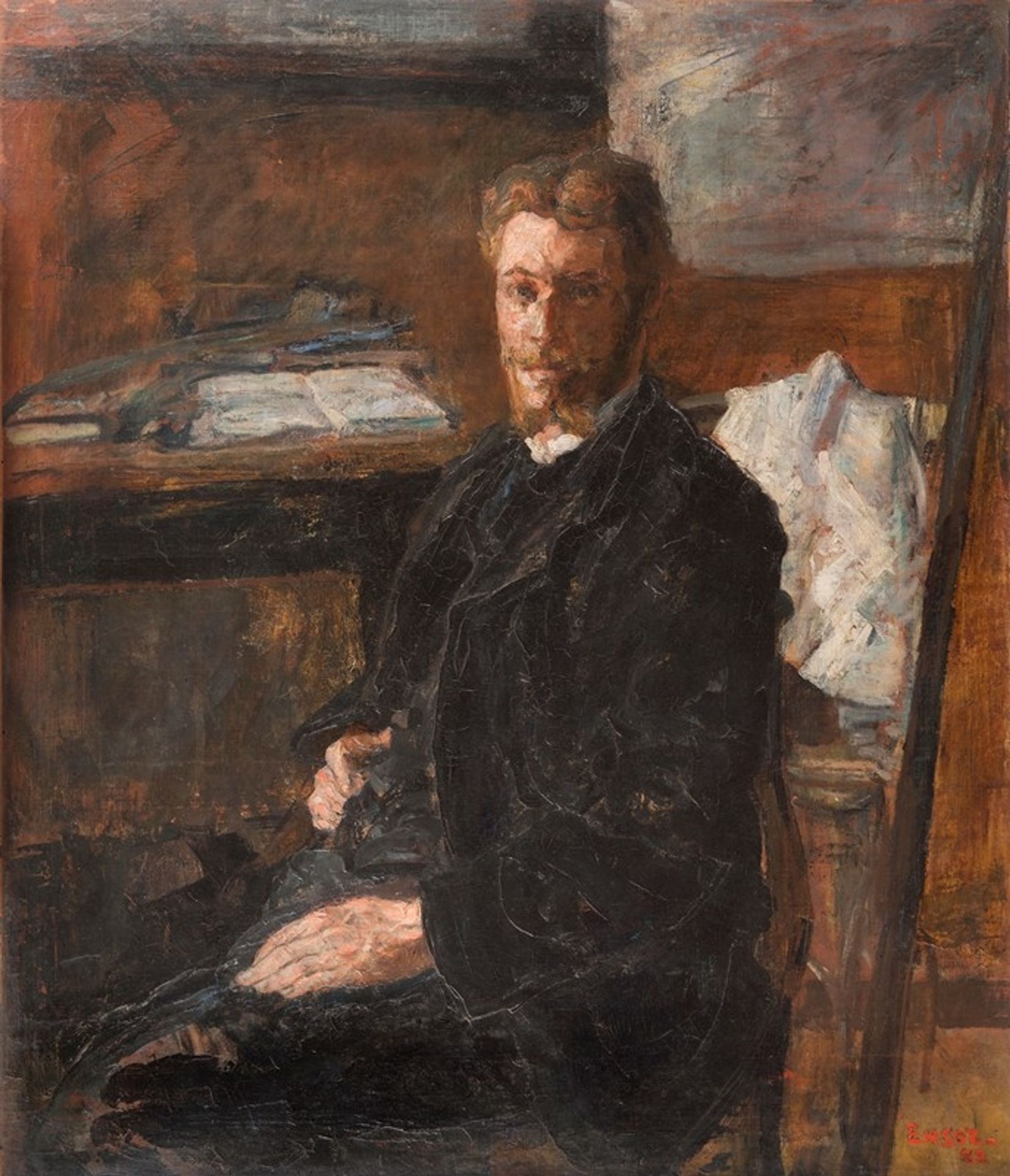Portrait of Willy Finch by James Ensor