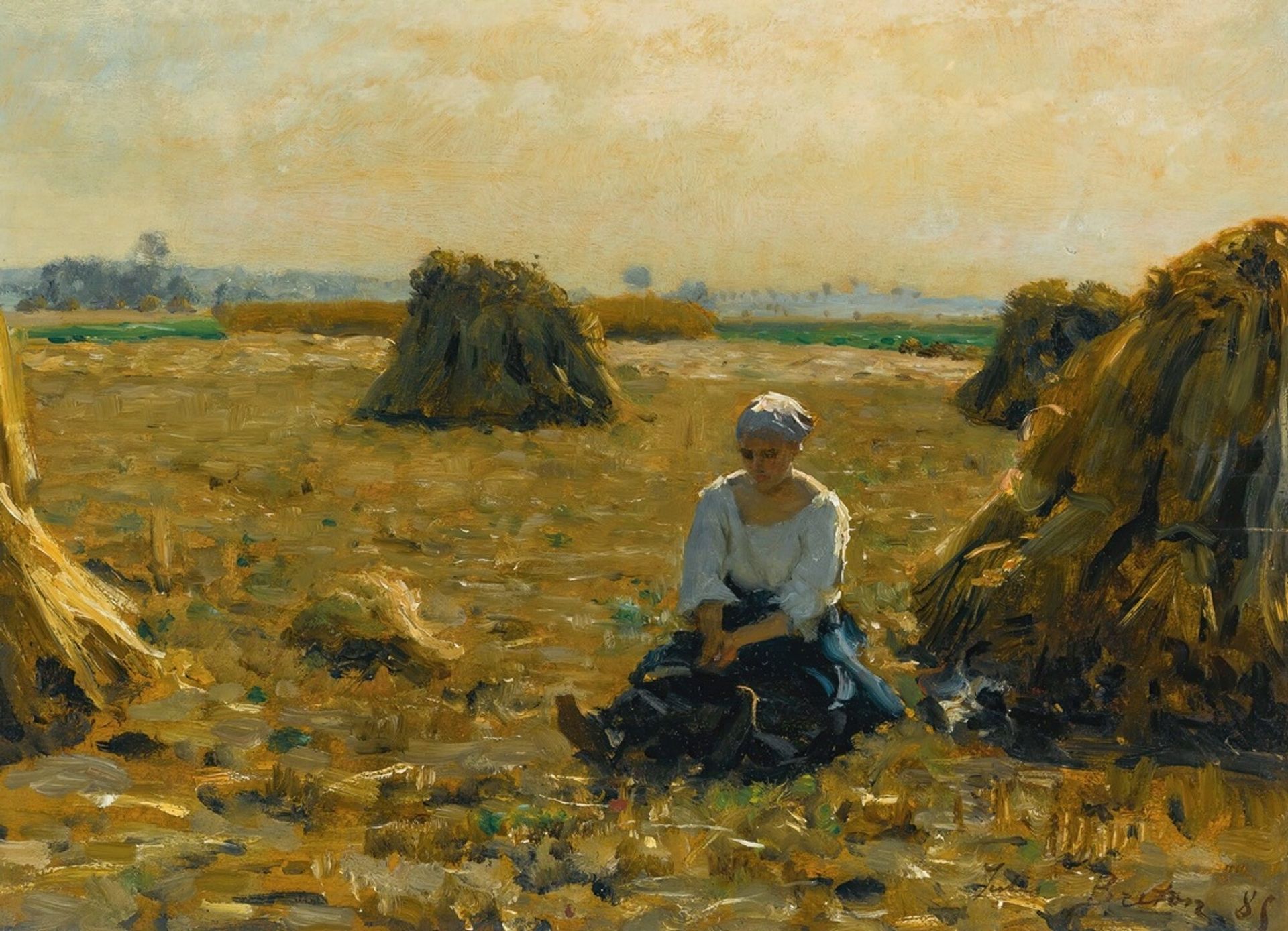 Setting out for the Fields by Jules Breton