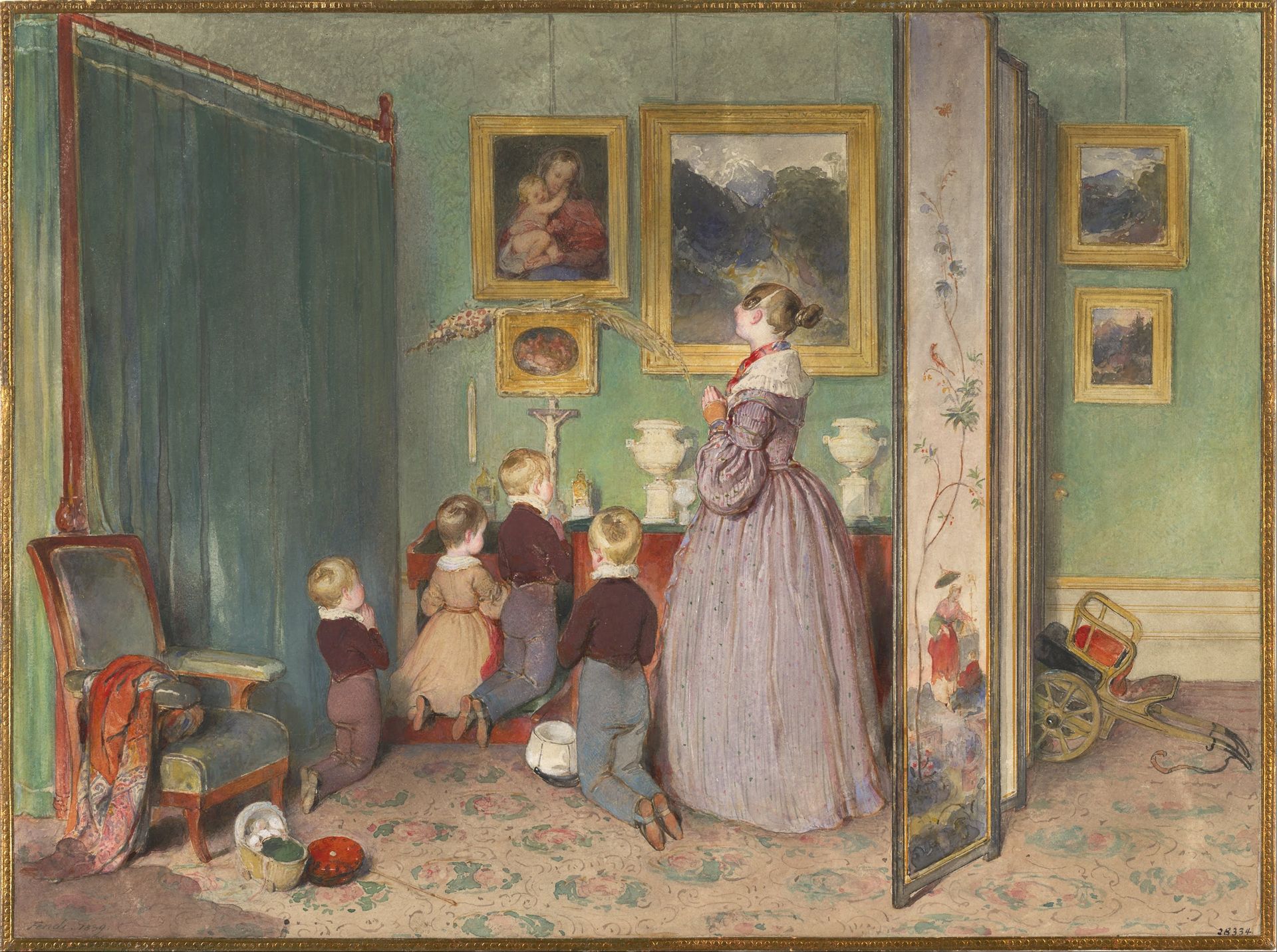 The Evening Prayer by Peter Fendi