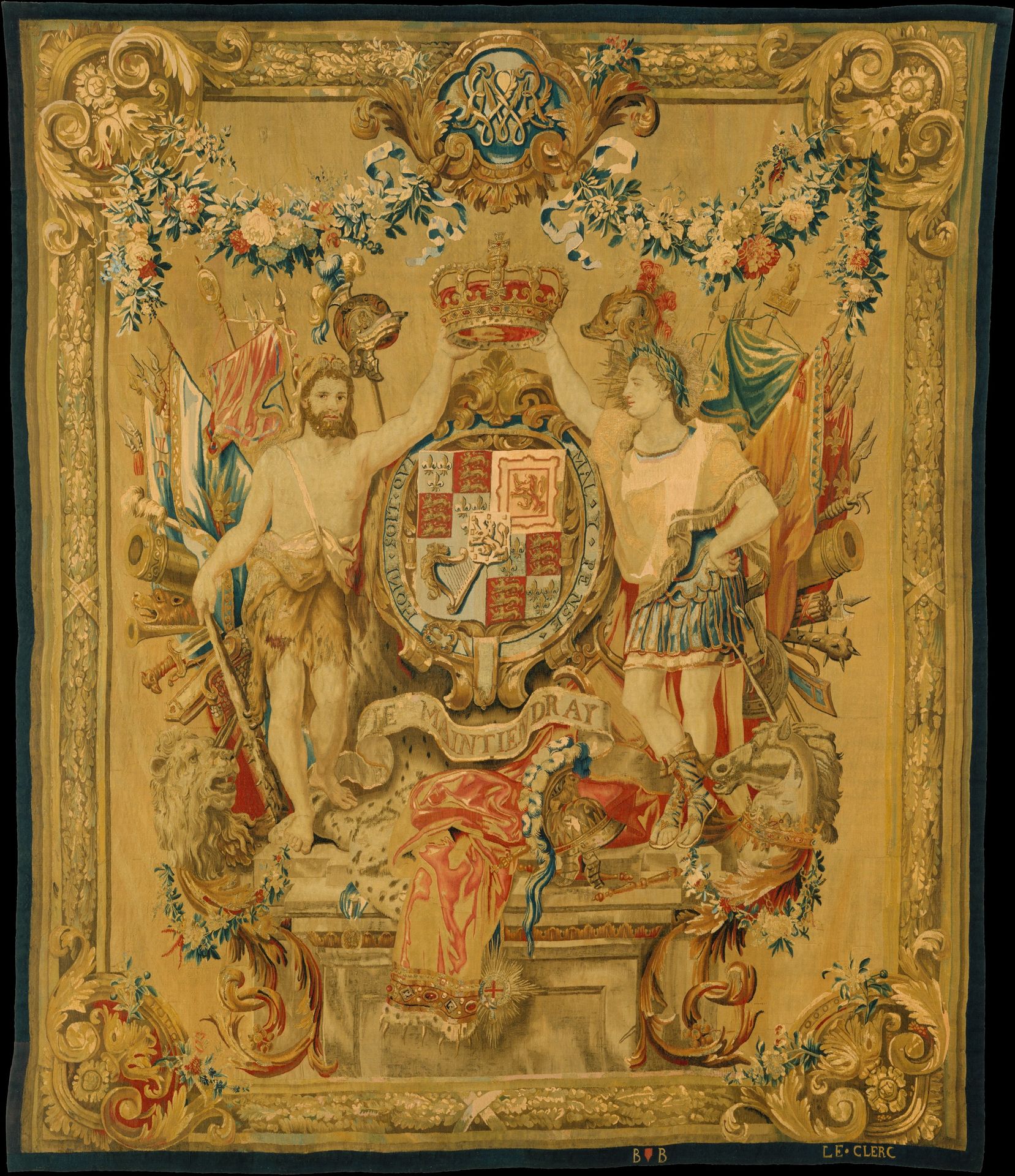 The Arms of William and Mary by Daniel Marot the Elder