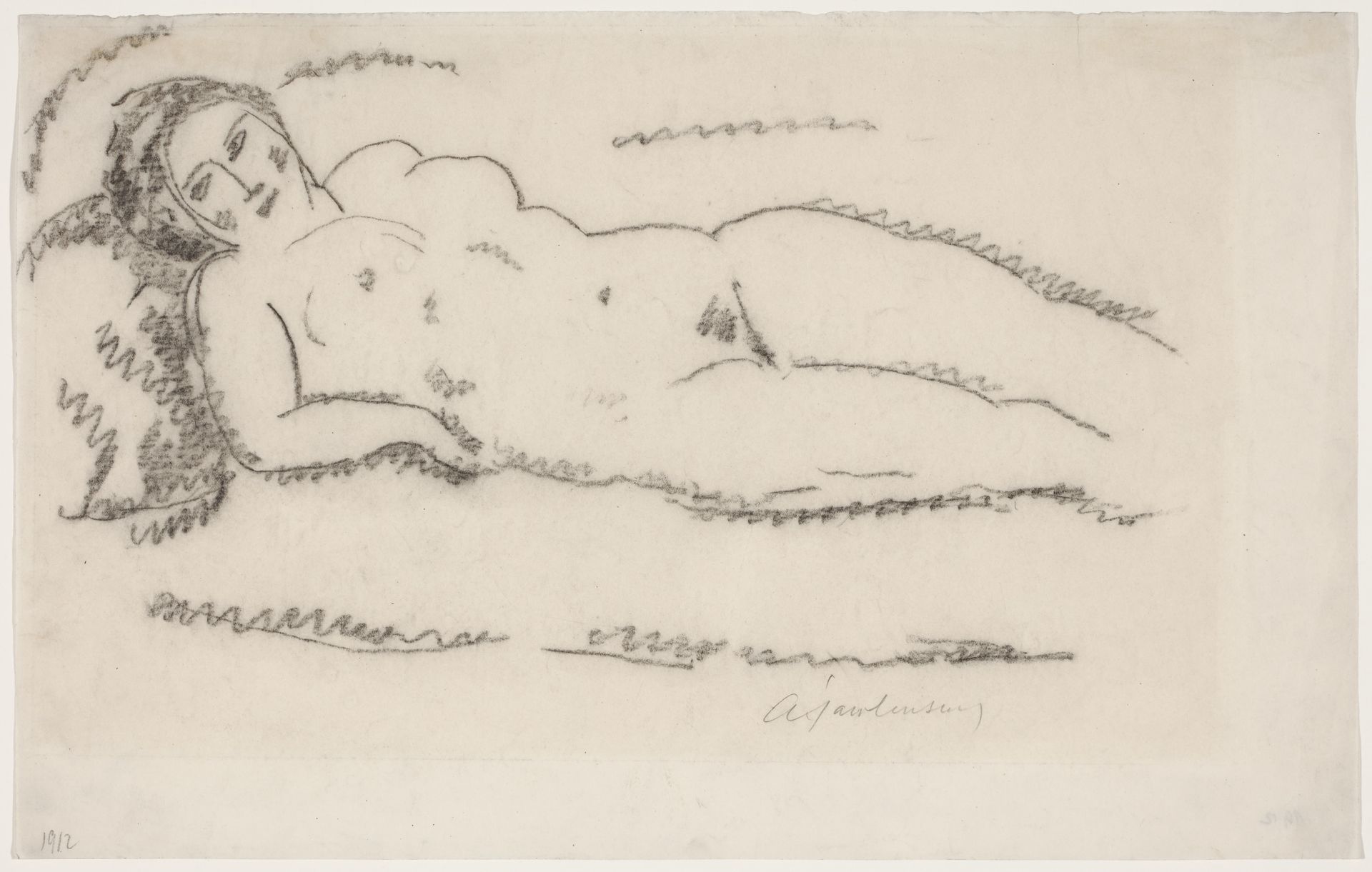 Reclining nude by Alexej von Jawlensky