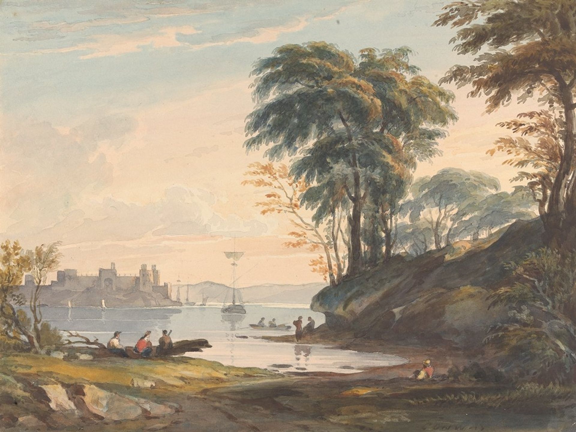 Augt 15th. Conway Castle by Thomas Sully