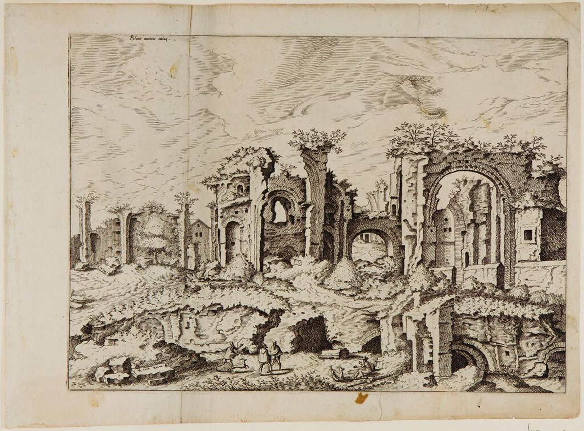 Fourth View of Ruins on the Palatine by Hieronymus Cock