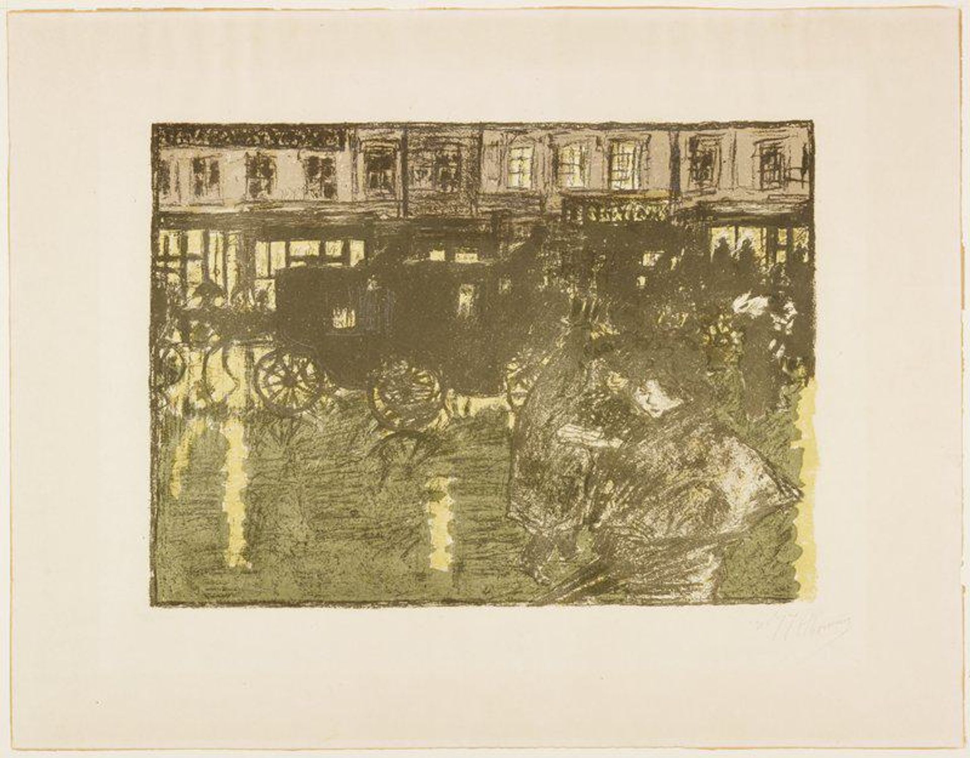Rue le soir sous la pluie by Pierre Bonnard