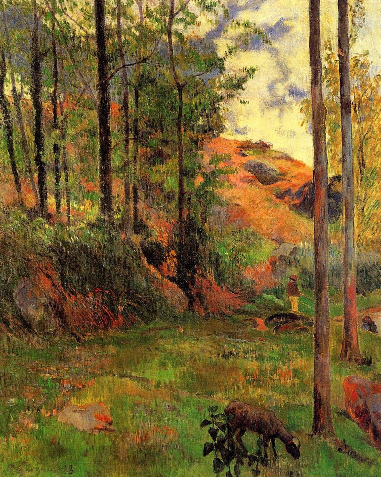 Path down to the Aven by Paul Gauguin
