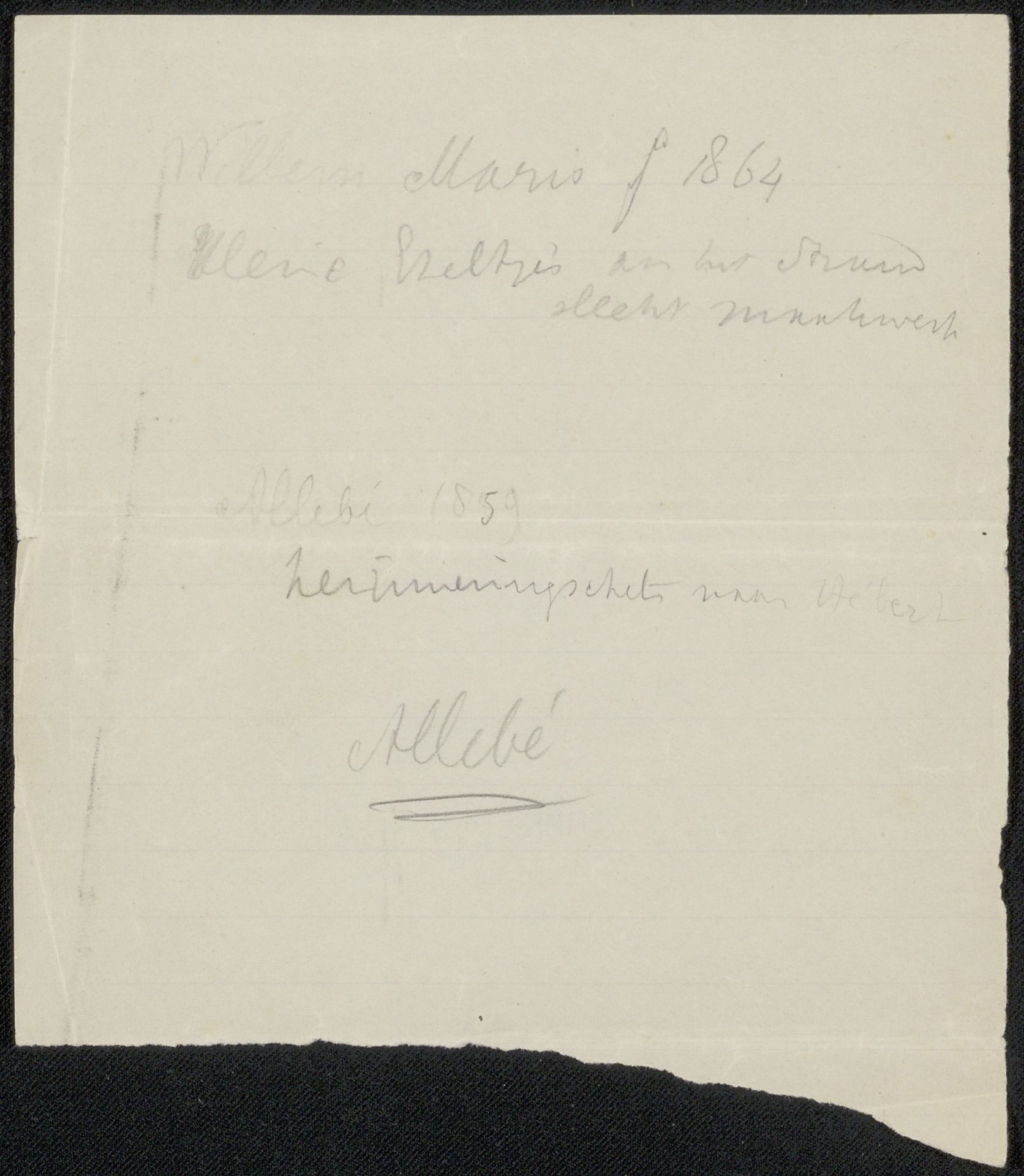 Aantekening uit archief Jan Veth by Anonymous