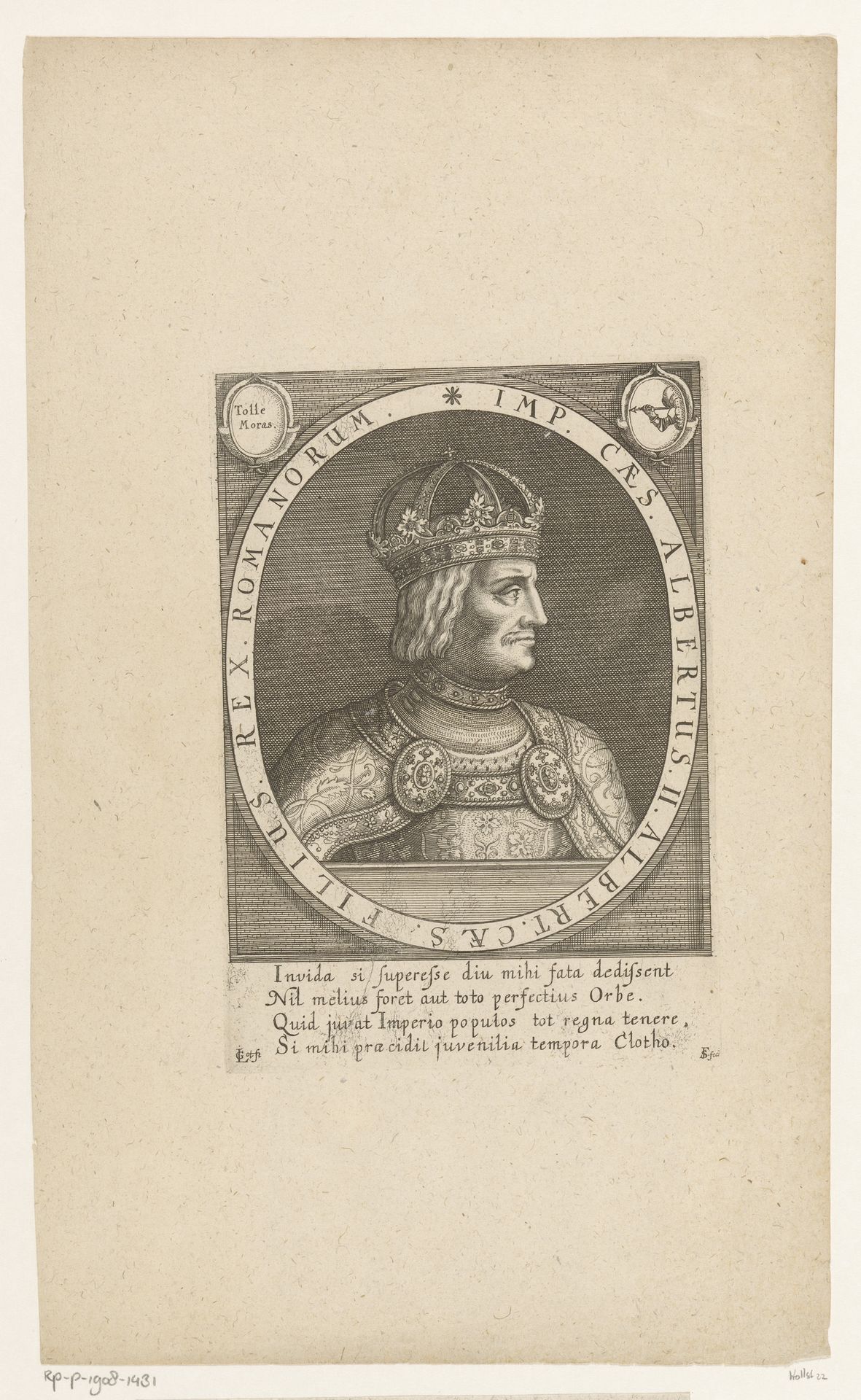 Portret van Albrecht II van Habsburg by Sebastian Furck