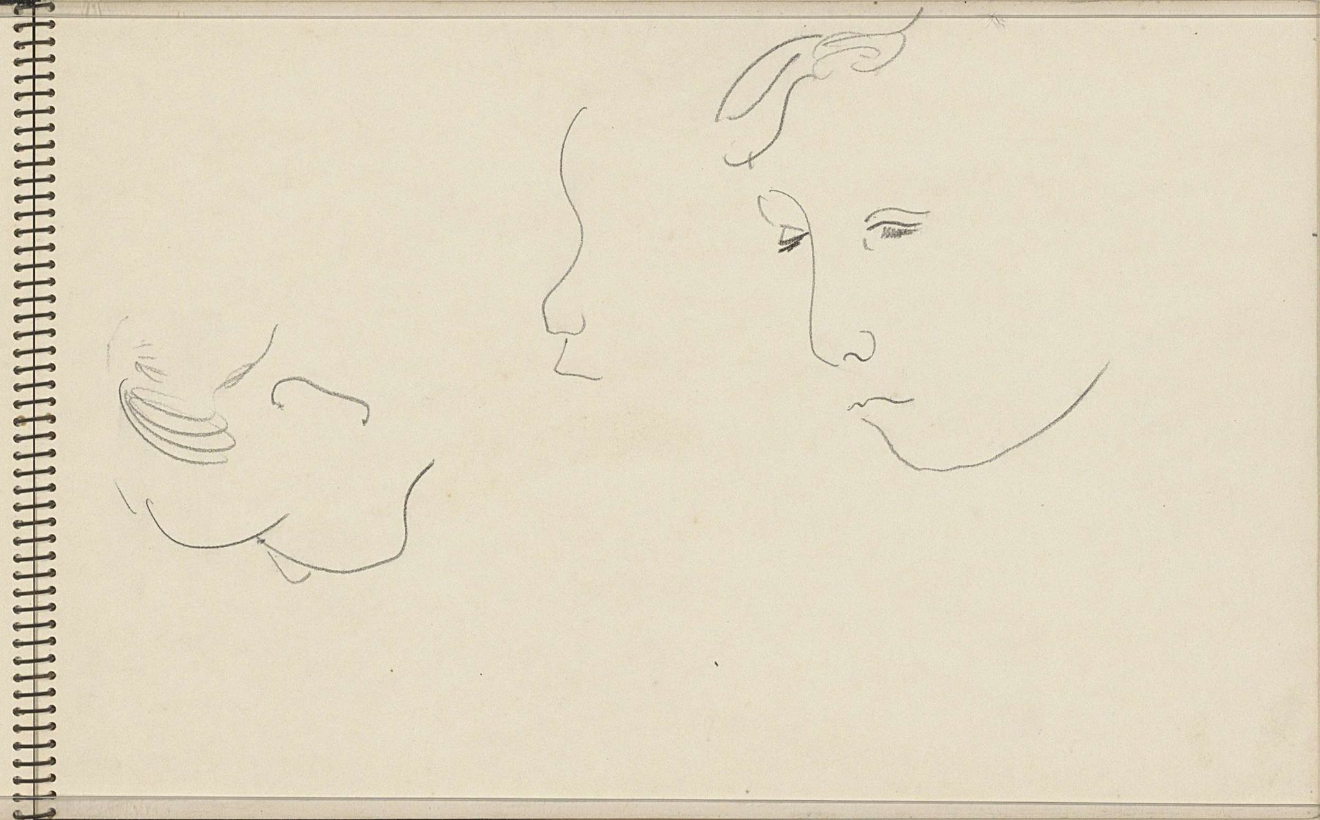 Koppen van een kind by Carel Adolph Lion Cachet