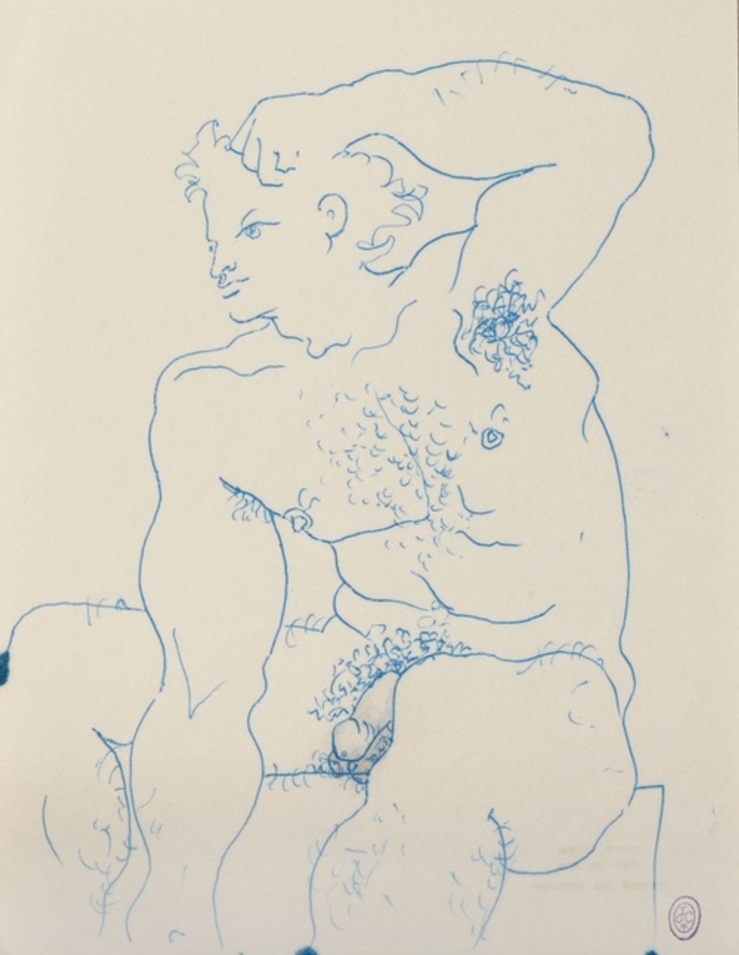 Study for an illustration for Le livre blanc, Paul Morihien edition by Jean Cocteau