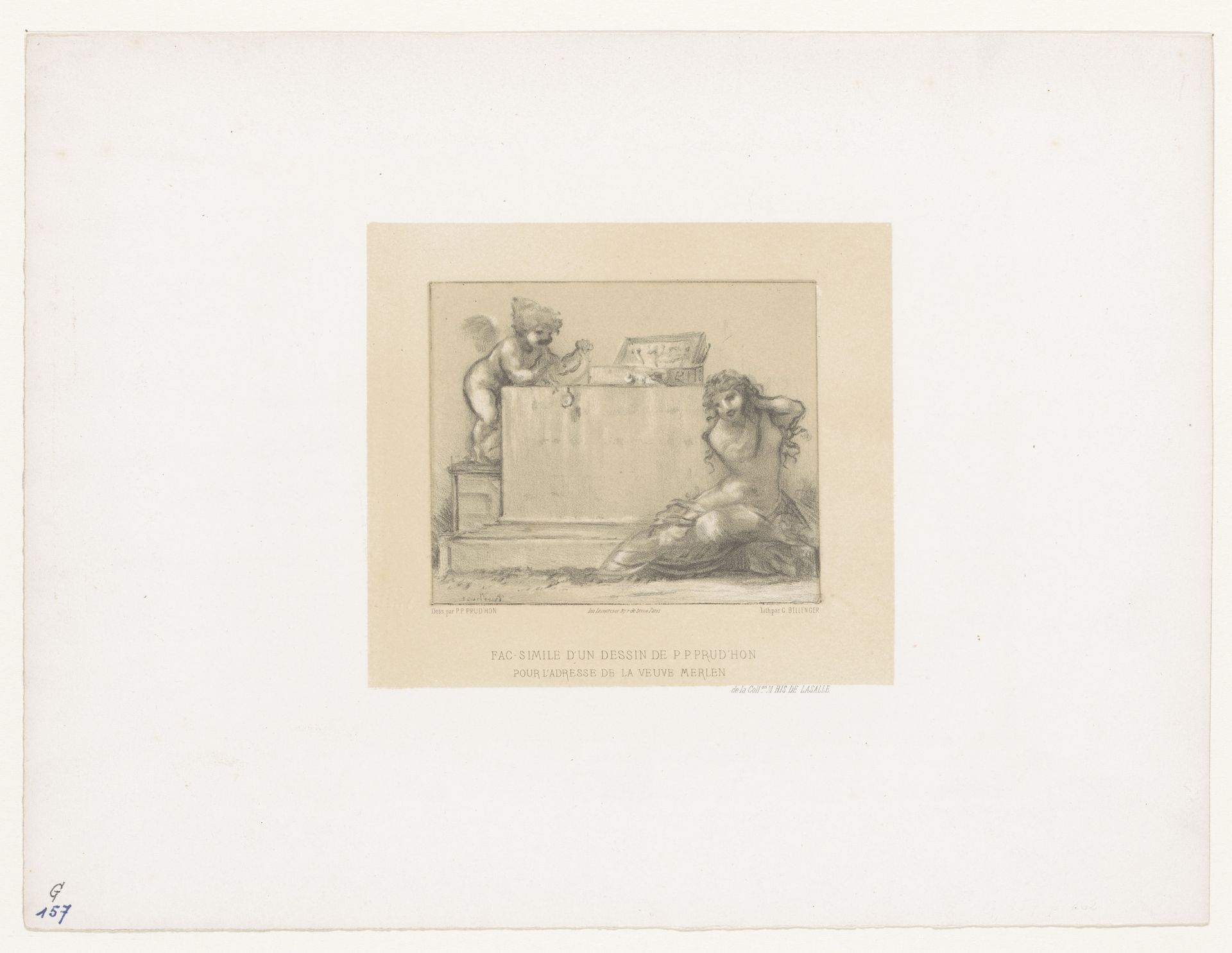 Adres van juwelier weduwe Merlen by Georges Bellenger