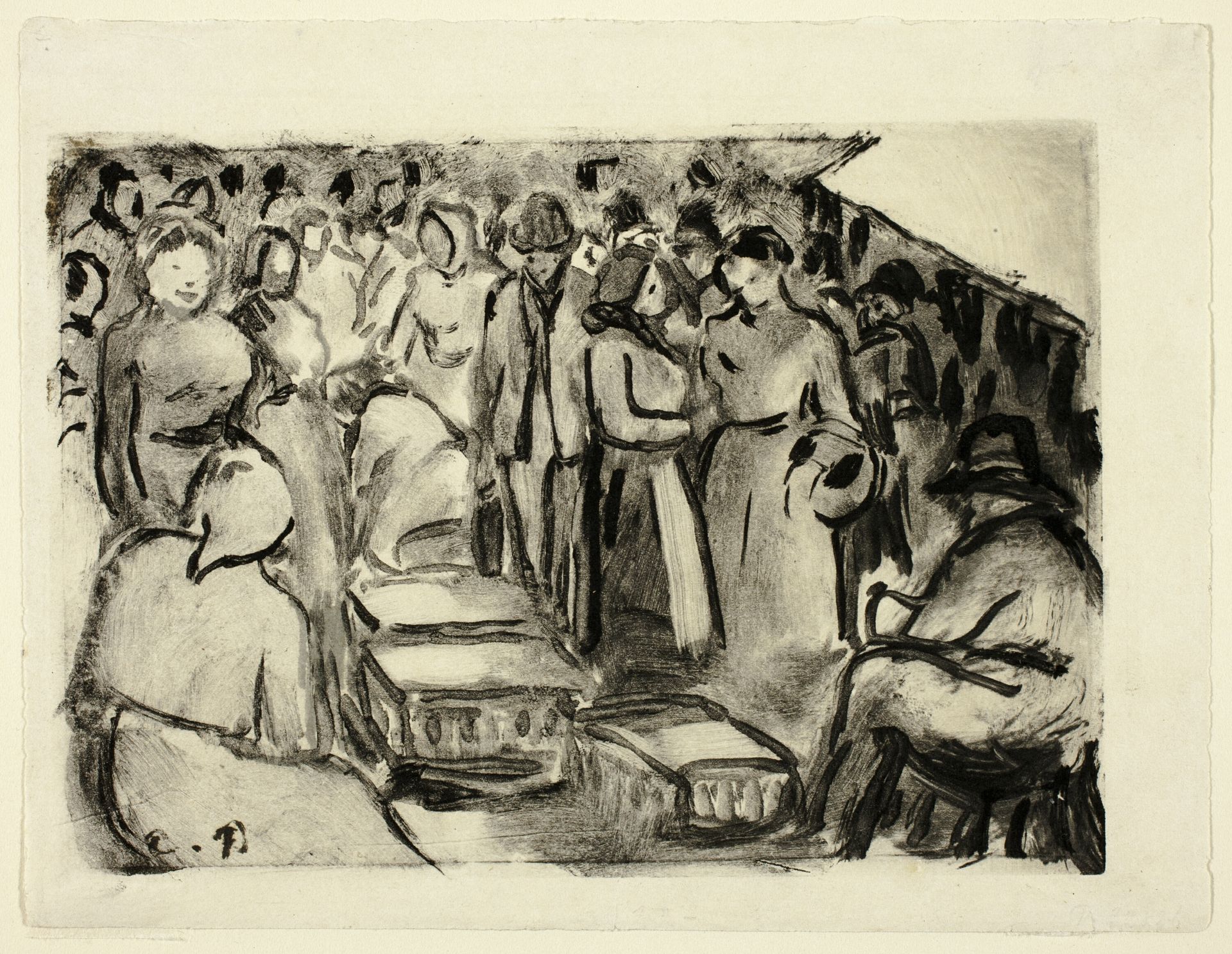 The Market by Camille Pissarro