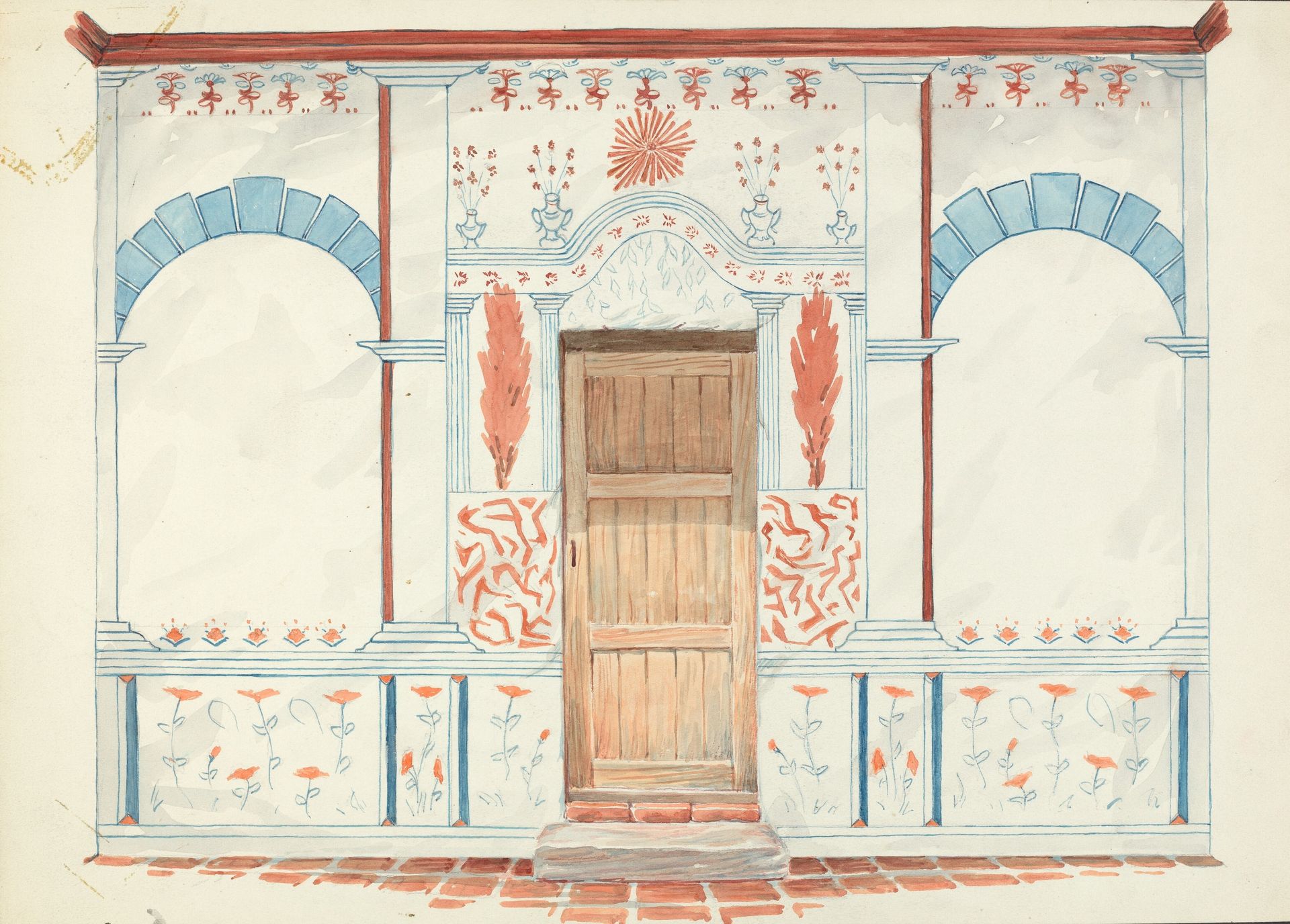 Restoration Drawing by Robert W.R. Taylor